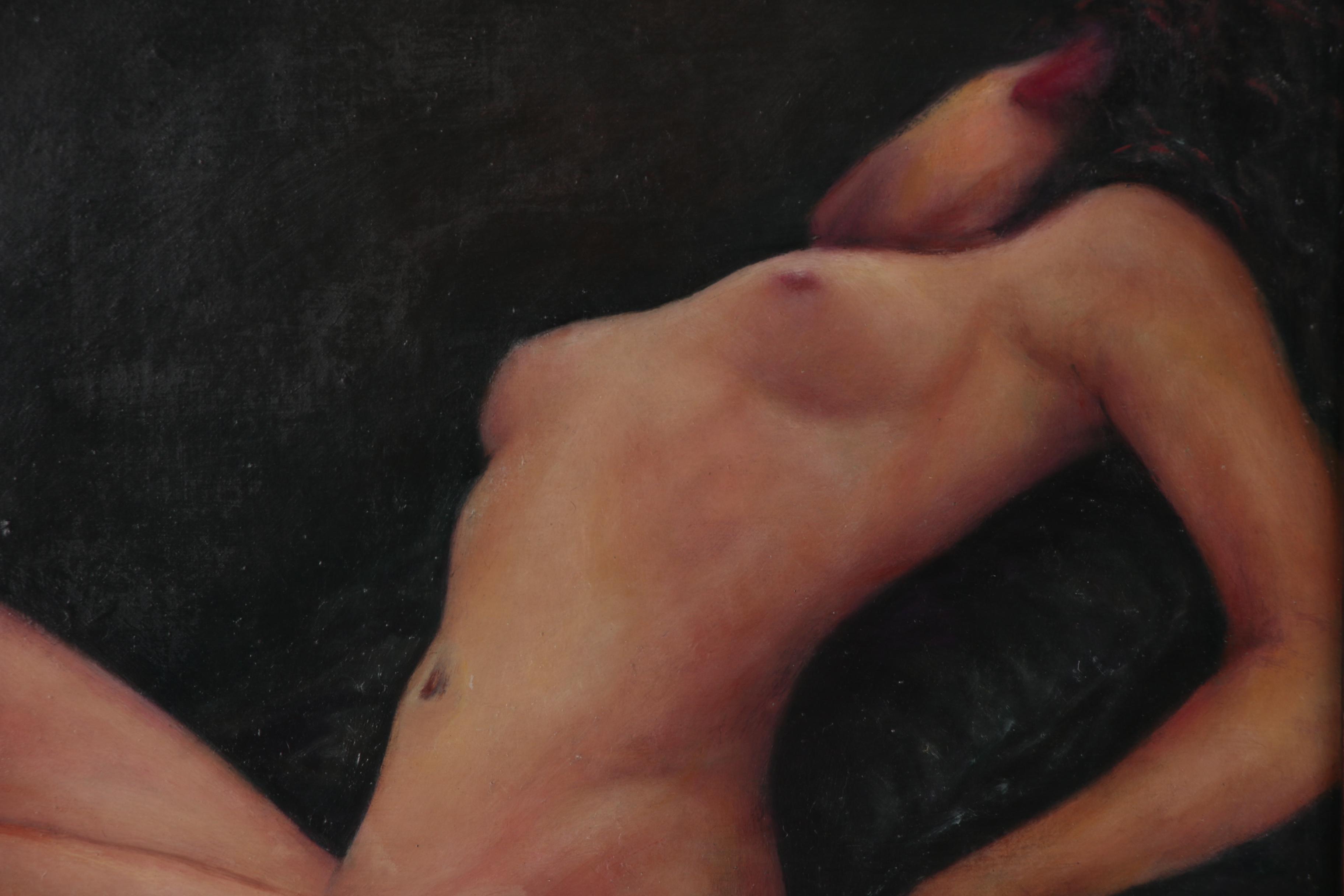 Isaac Soyer Figural Oil Painting, Late 20th Century