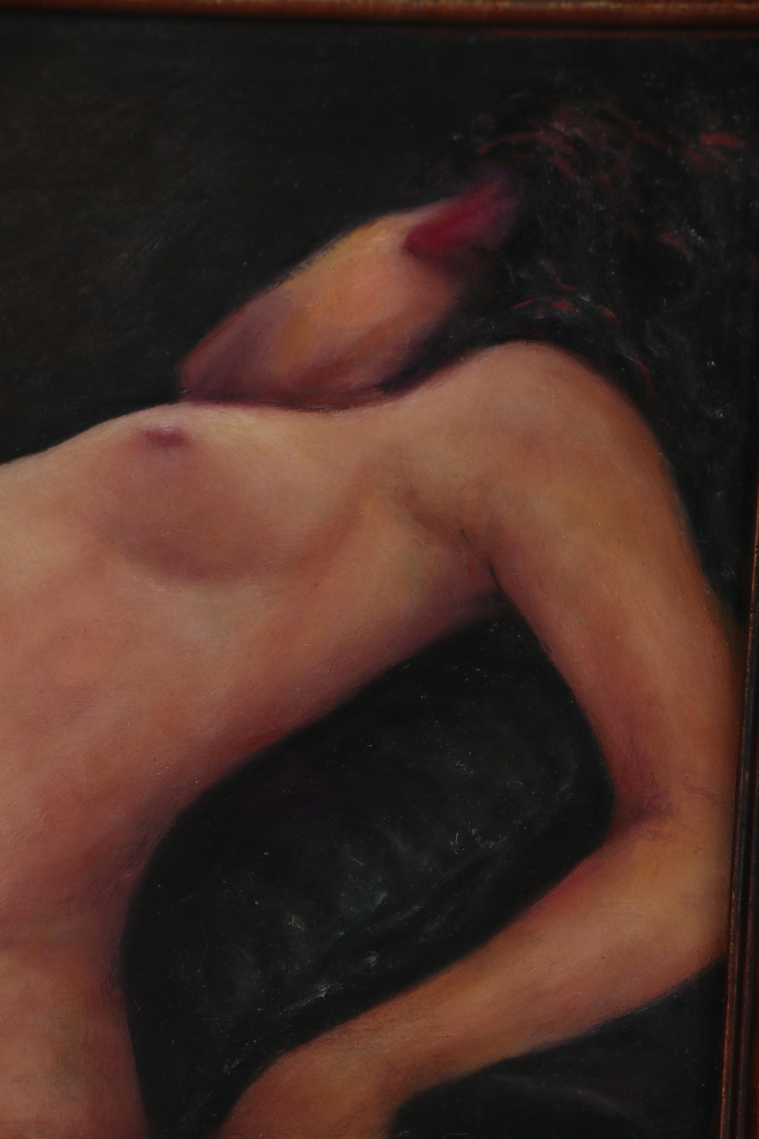 Isaac Soyer Figural Oil Painting, Late 20th Century