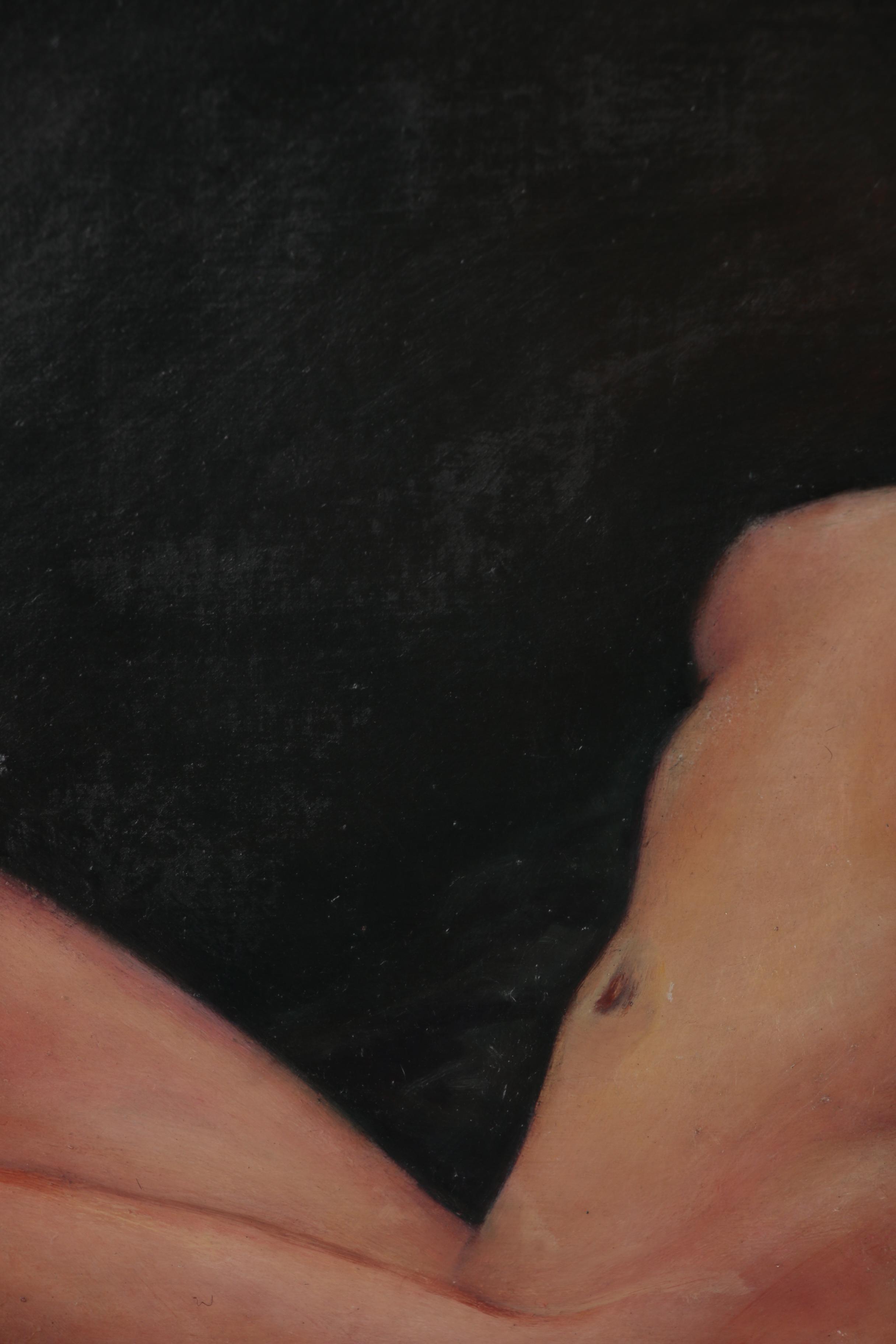 Isaac Soyer Figural Oil Painting, Late 20th Century