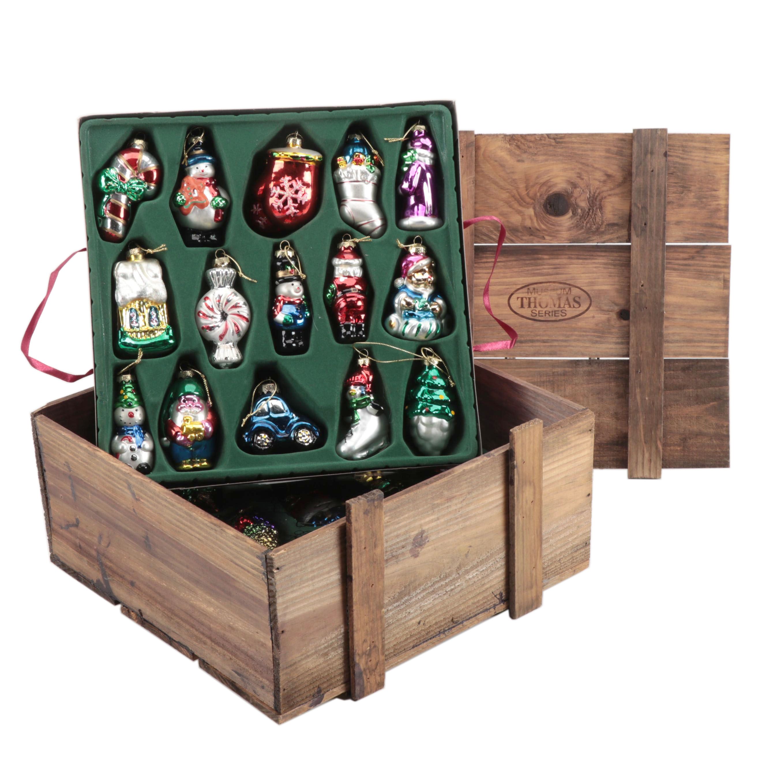 Thomas Pacconi Classics Museum Series Glass Christmas Ornaments, 2000