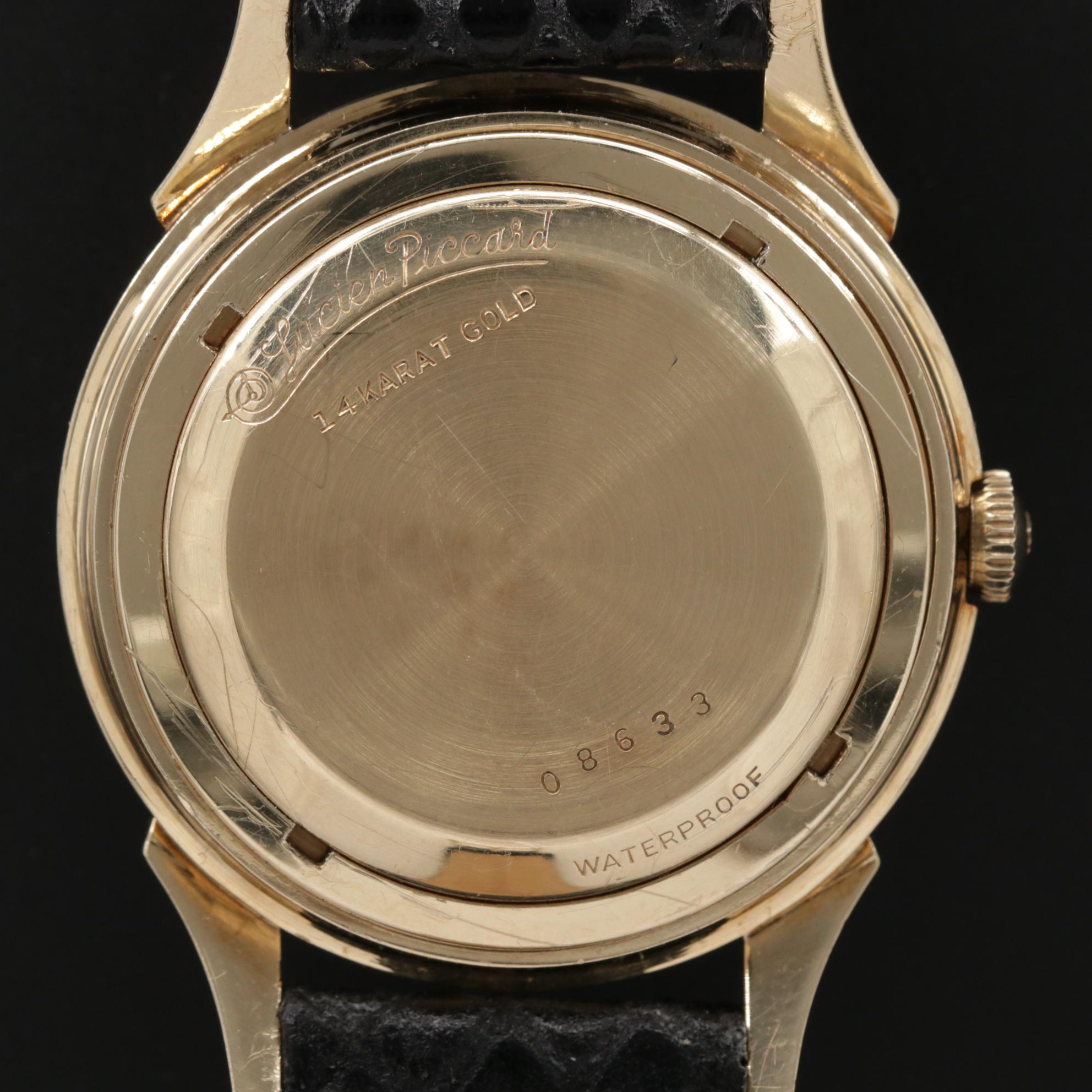 Lucien Piccard Seashark 14K Gold Automatic Watch