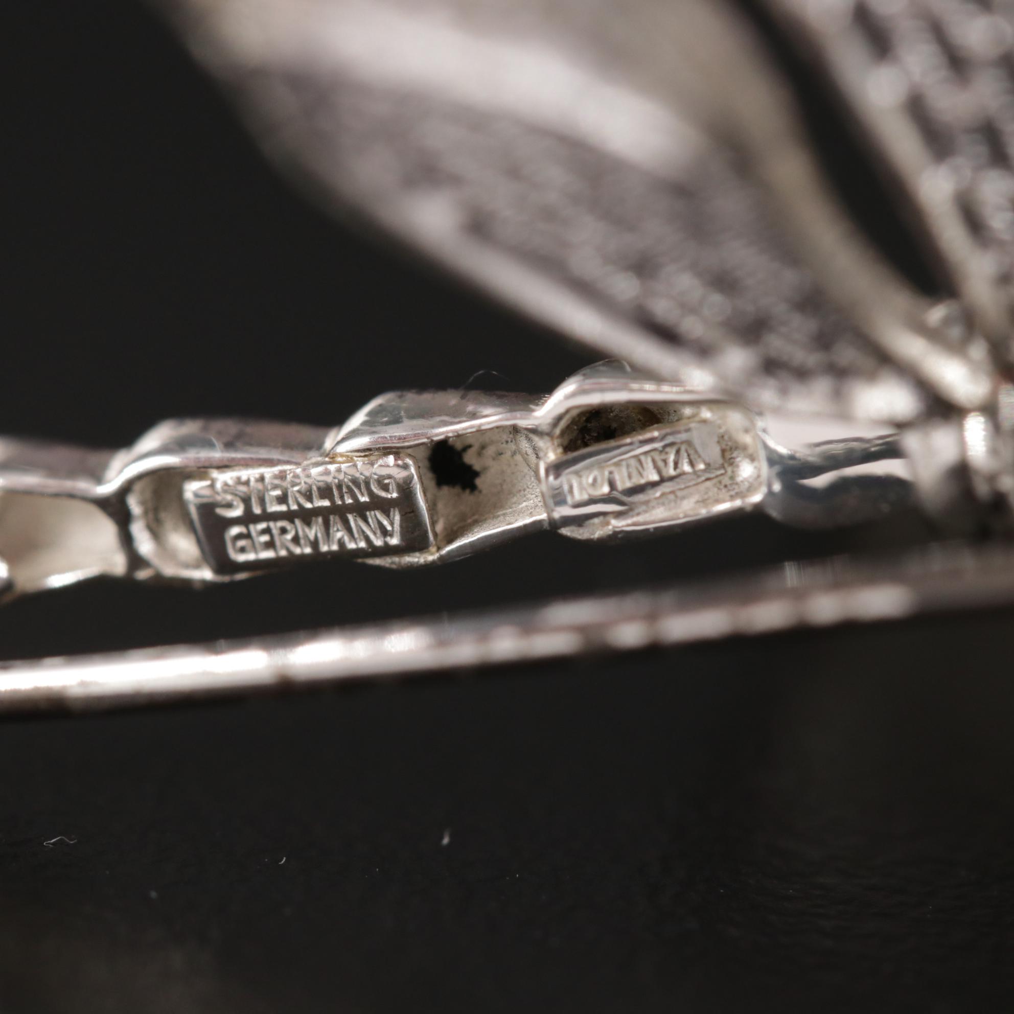 Van Lou Sterling Silver Dragon Fly with Beau Equestrian Brooches