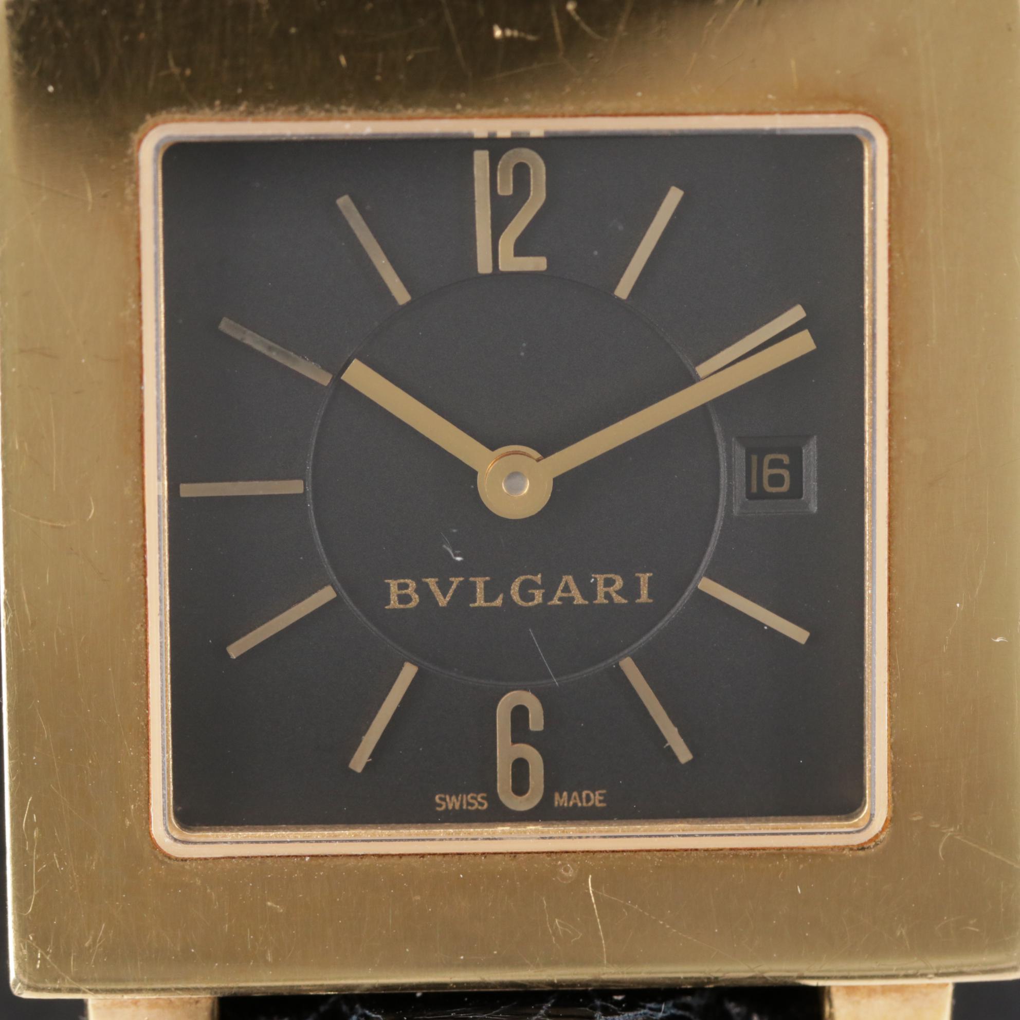 Bvlgari Quadratto SQ 27 Quartz 18K Yellow Gold Watch