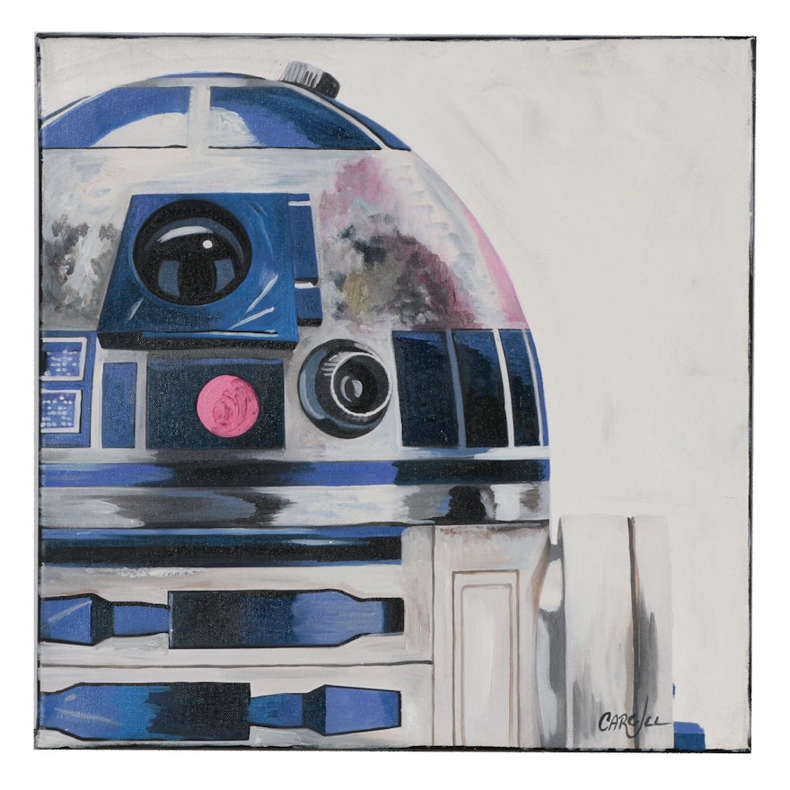 Chris Cargill Acrylic Painting of R2-D2