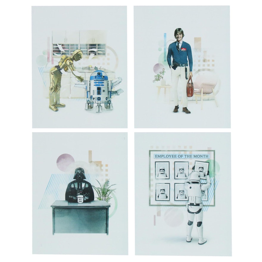 "Star Wars" Prints of Characters in Offices