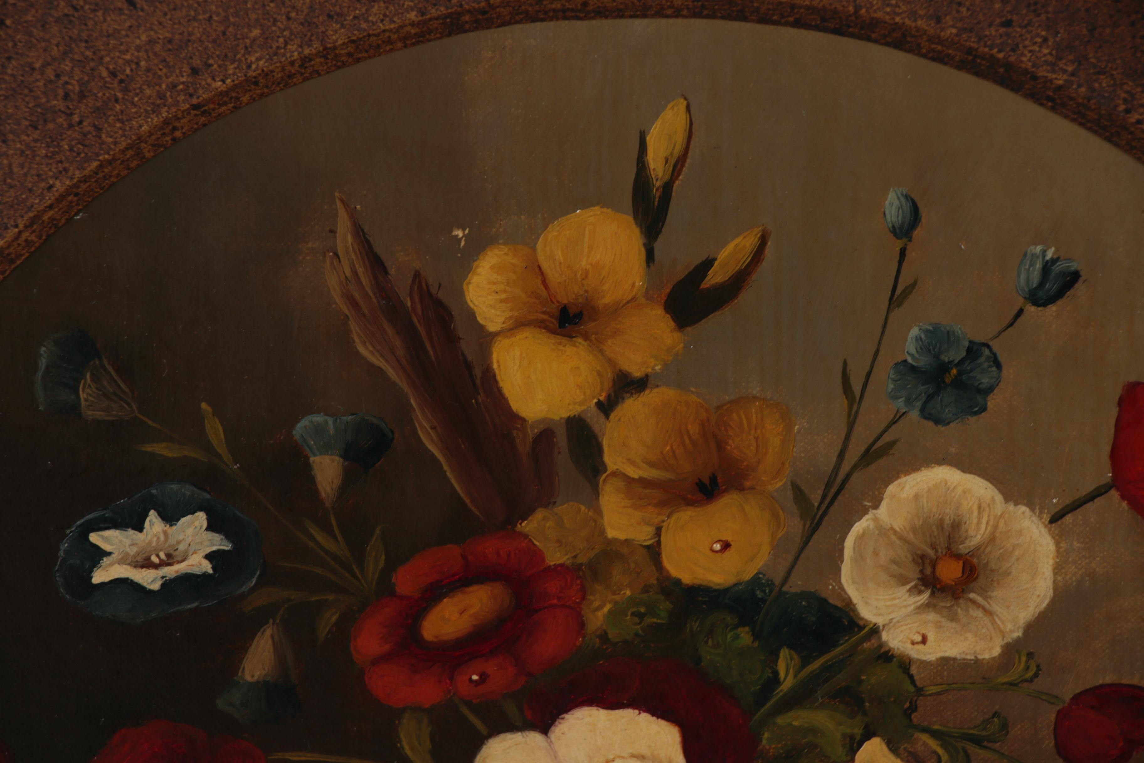 P. DuBois Floral Oil Painting