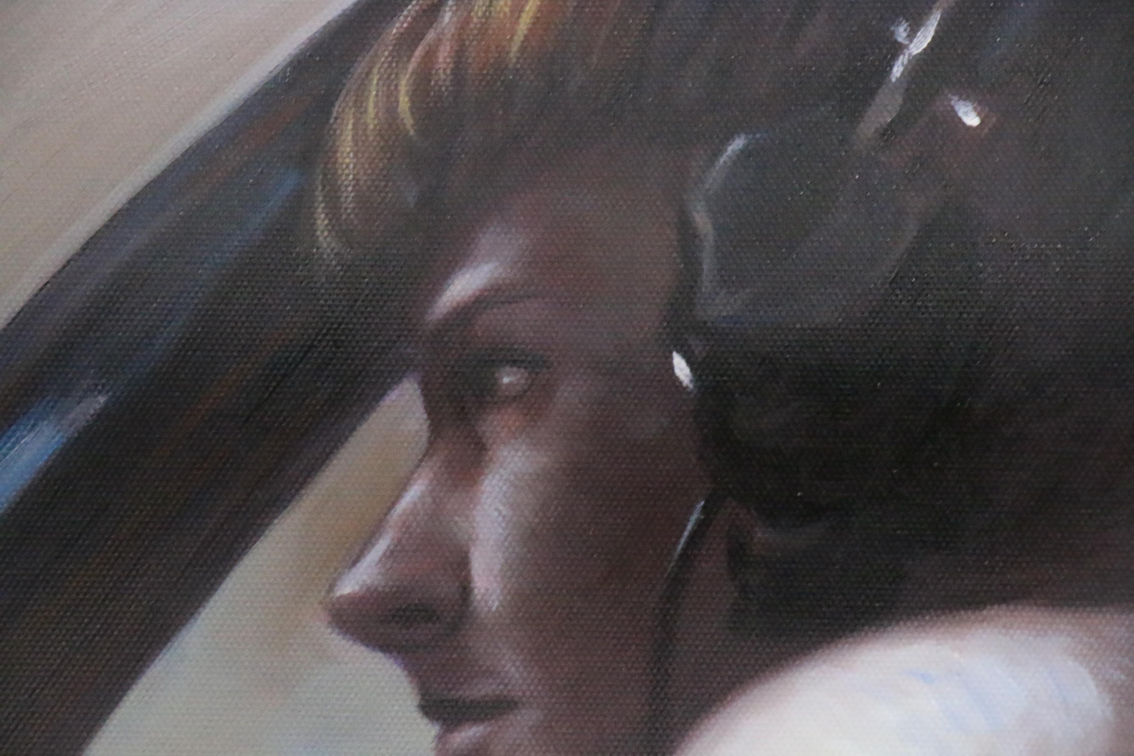 Oil Painting after Horace Bristol Photograph "The Naked Gunner"