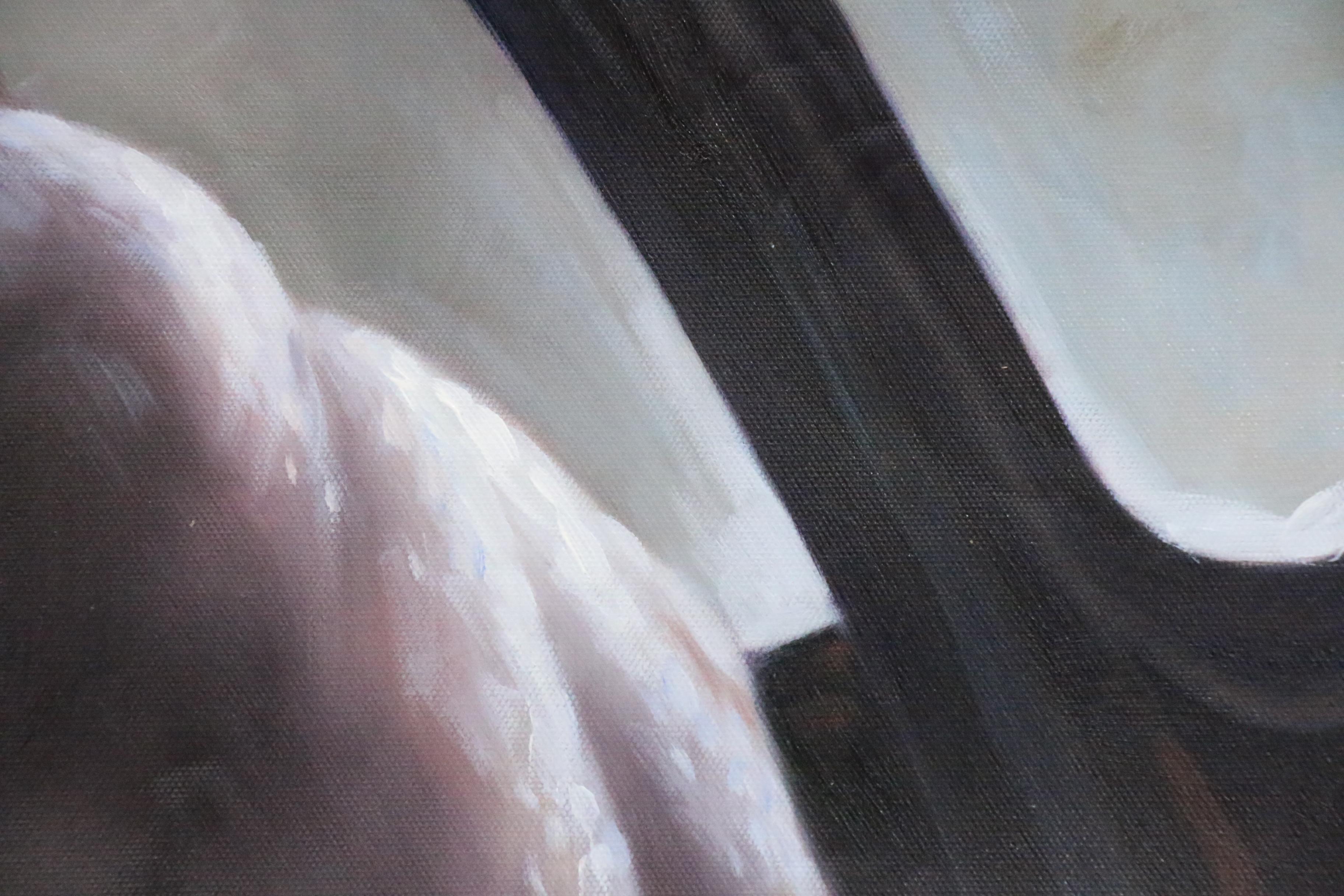 Oil Painting after Horace Bristol Photograph "The Naked Gunner"