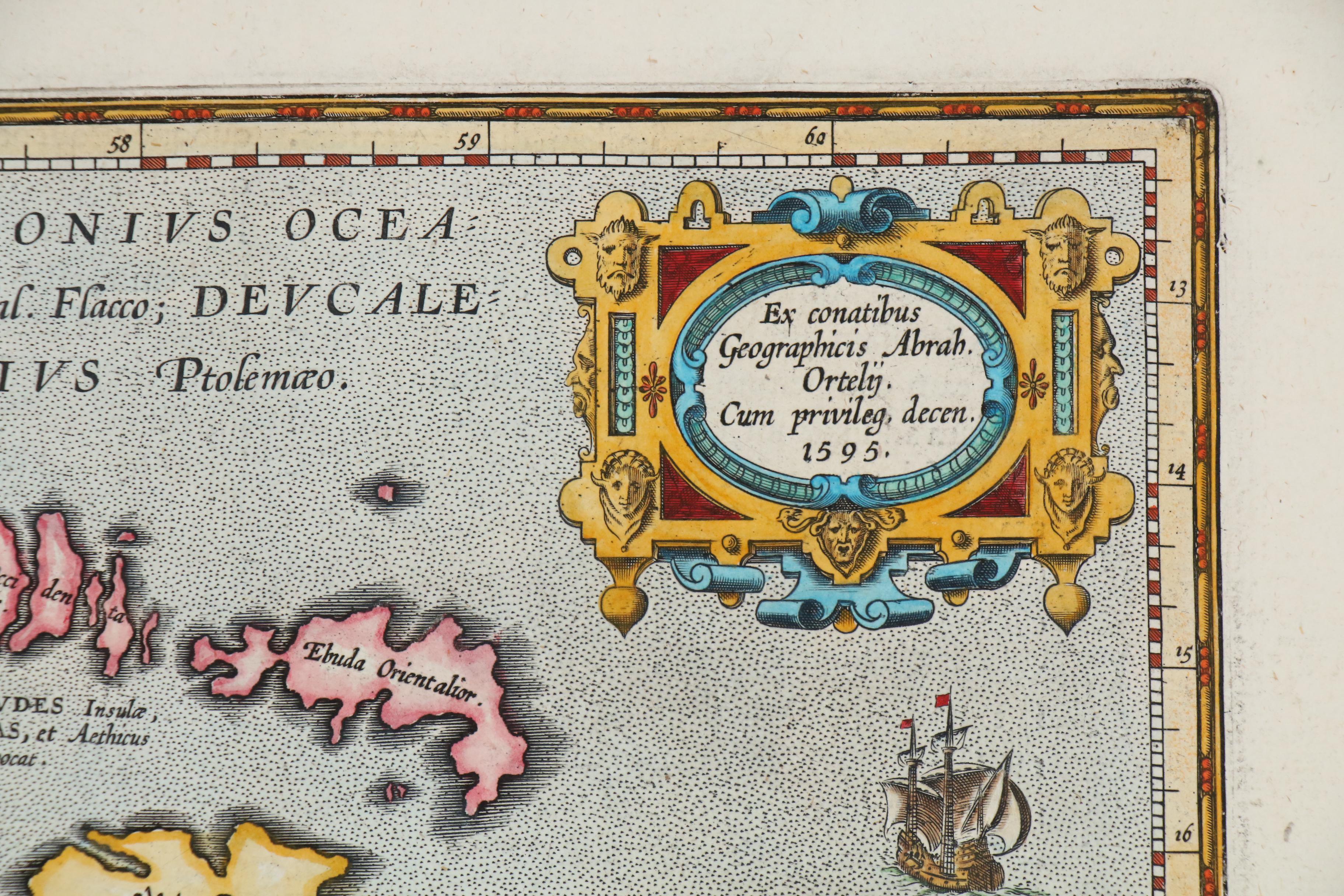 Abraham Ortelius Map "Britannicarum Insularum Typus" from "Parergon", 1624