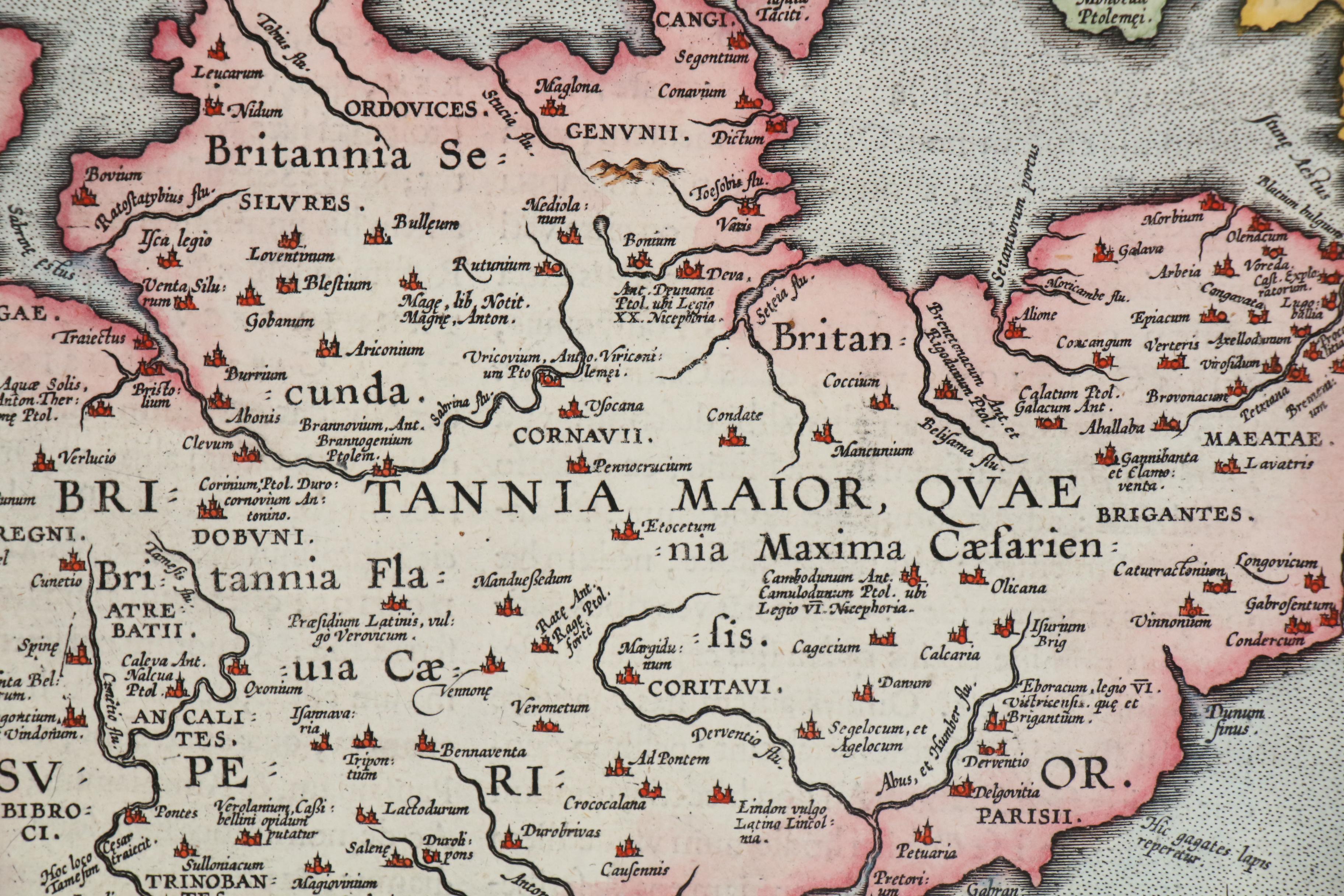 Abraham Ortelius Map "Britannicarum Insularum Typus" from "Parergon", 1624