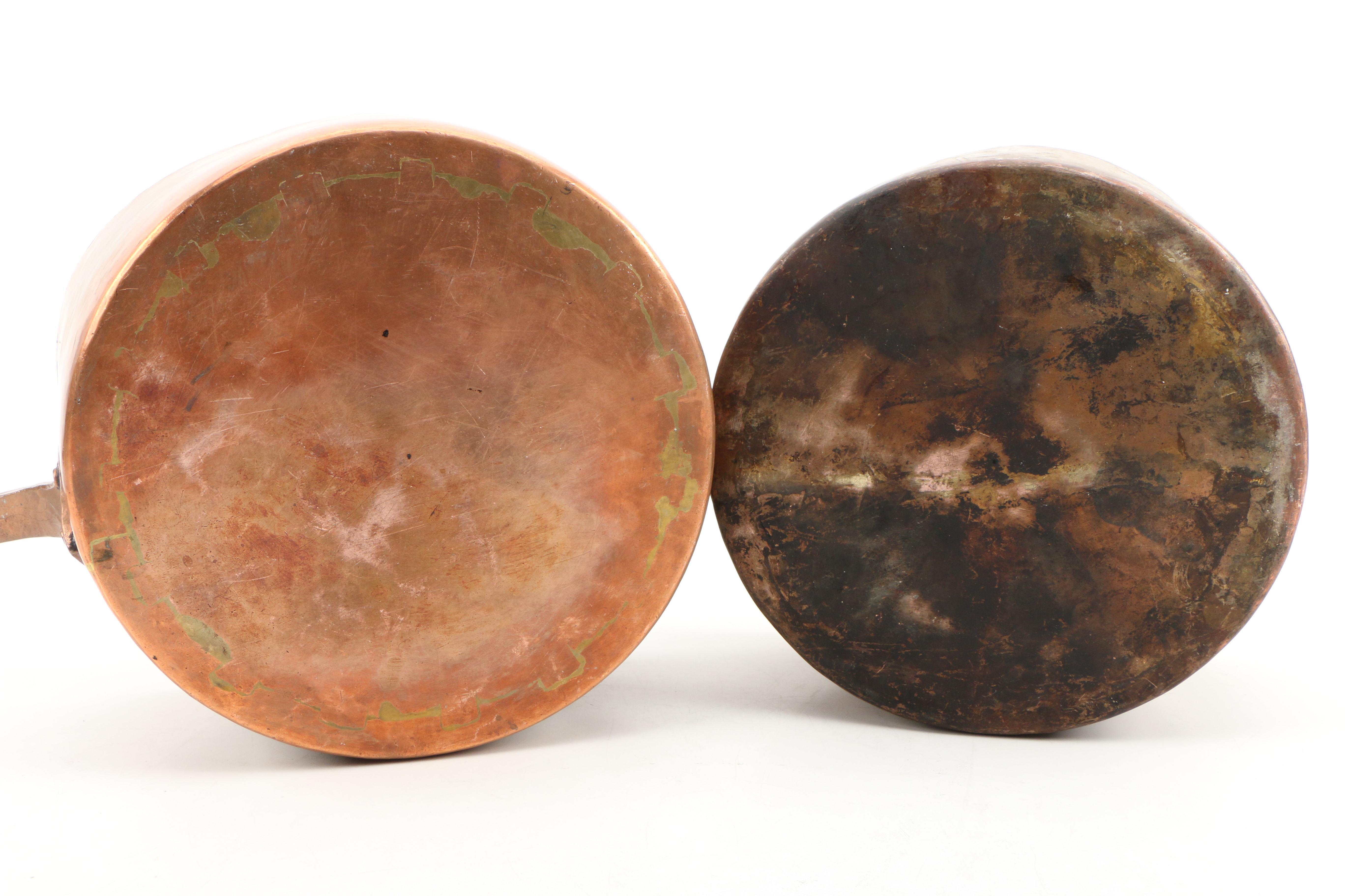 Tin-Lined Copper Sauce Pans