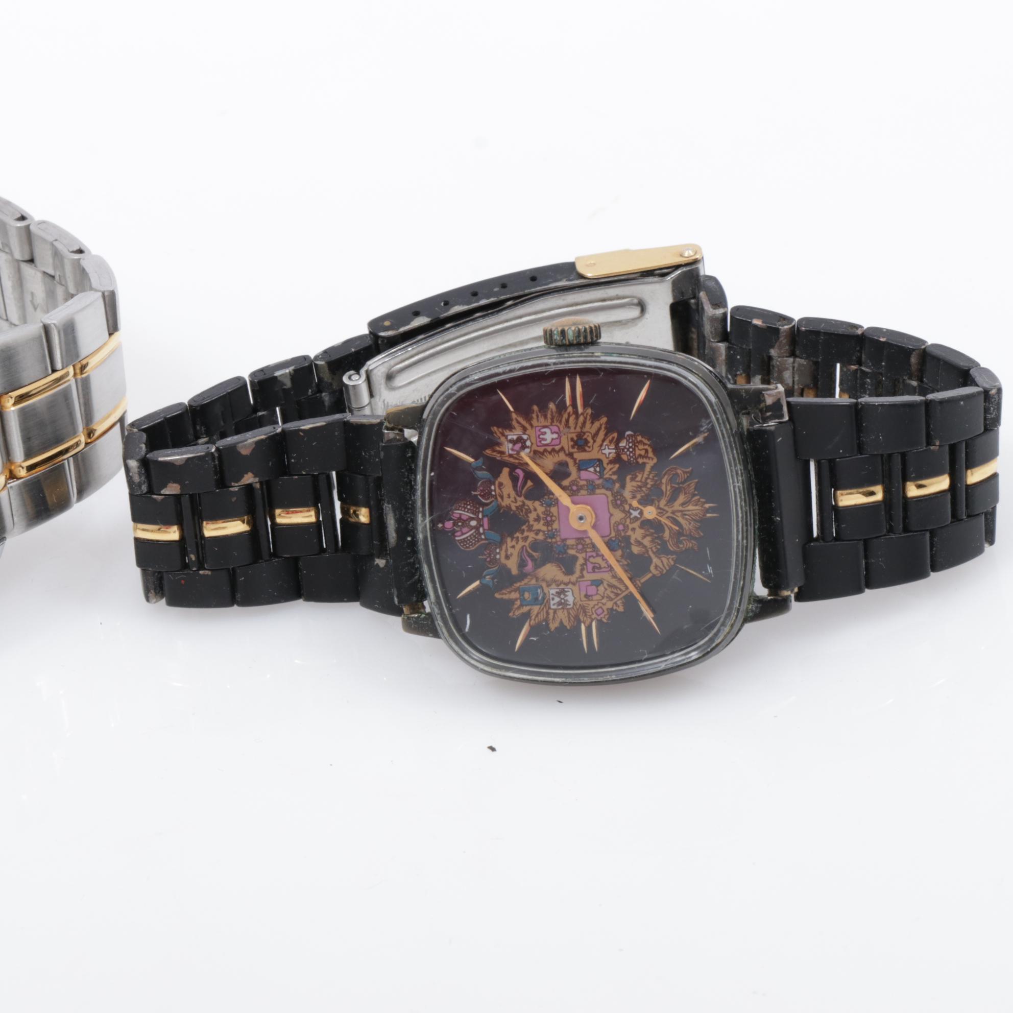 Vintage Russian Military Watch Collection Including Komandirskie