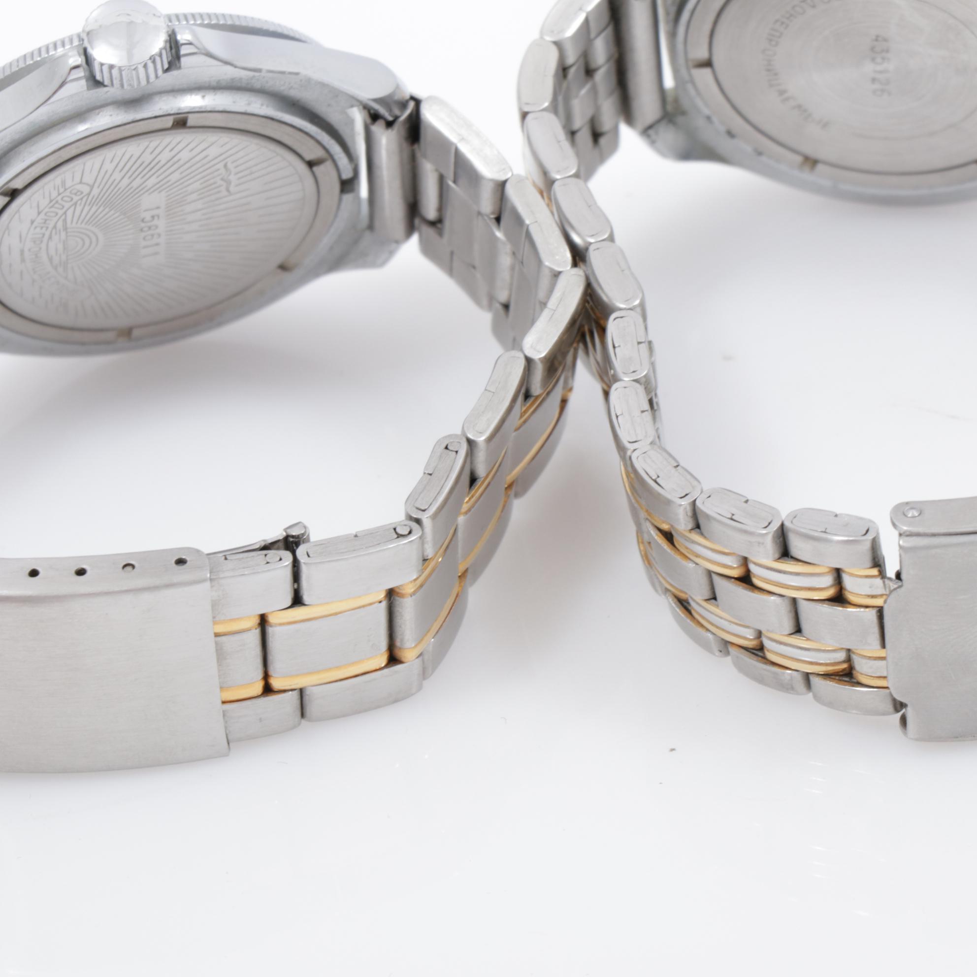 Vintage Russian Military Watch Collection Including Komandirskie