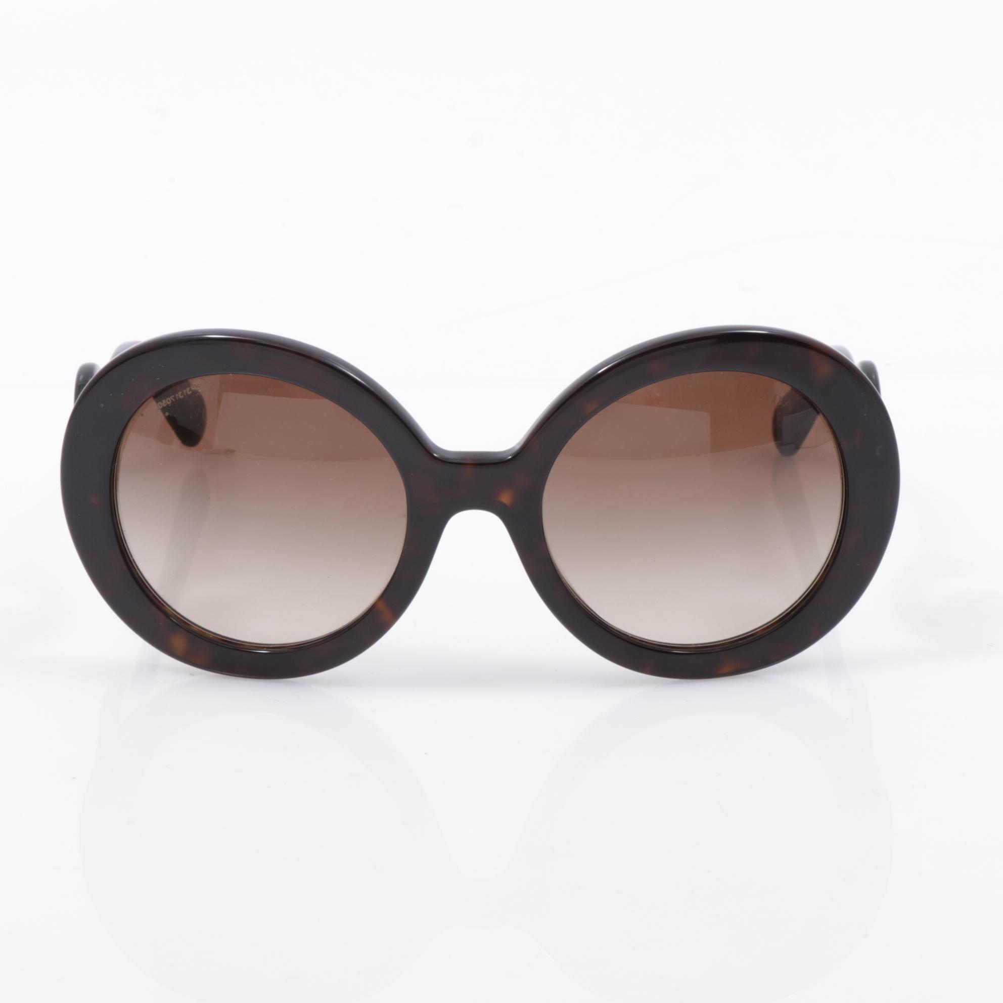 Prada Minimal Baroque 27N Sunglasses in Dark Tortoise with Case