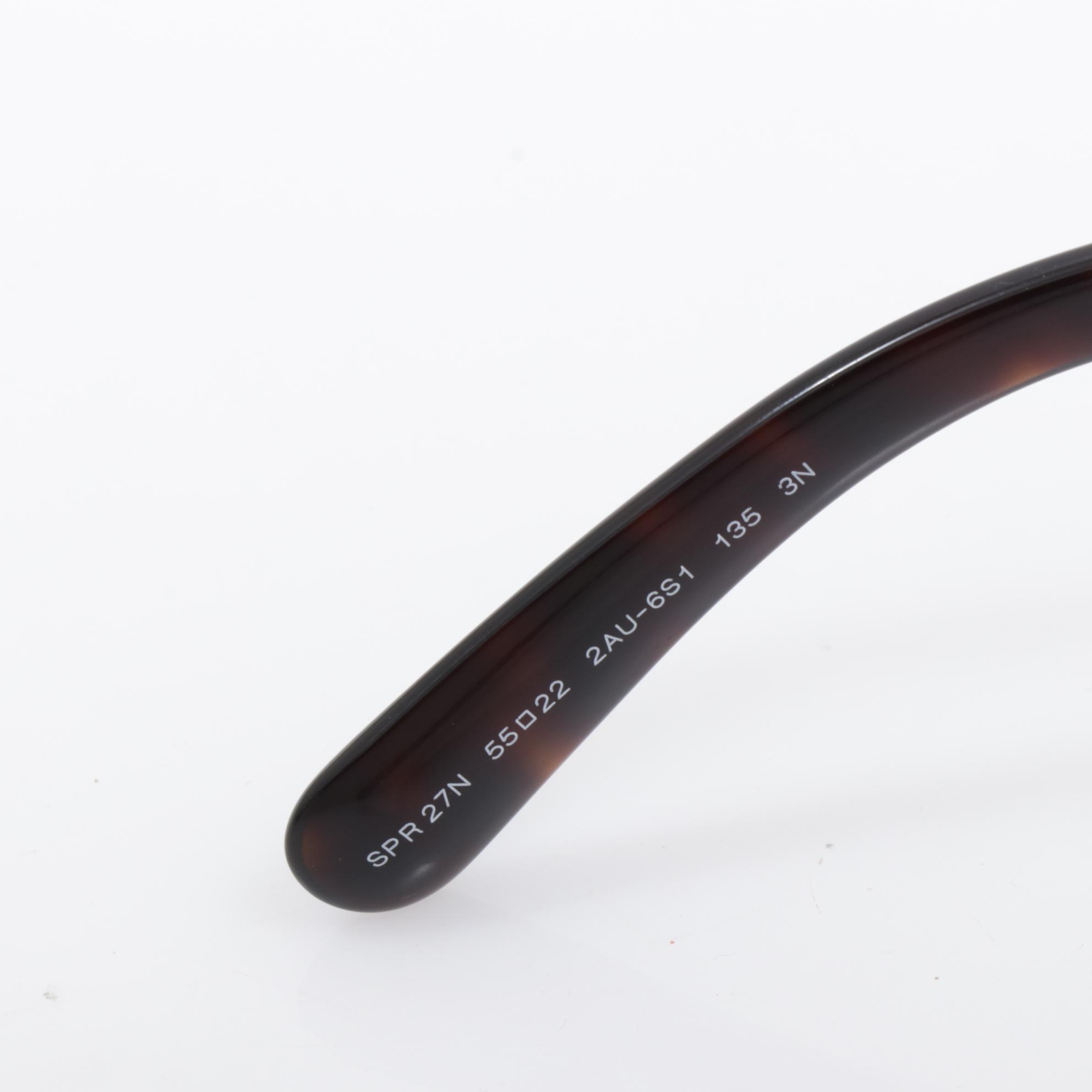 Prada Minimal Baroque 27N Sunglasses in Dark Tortoise with Case