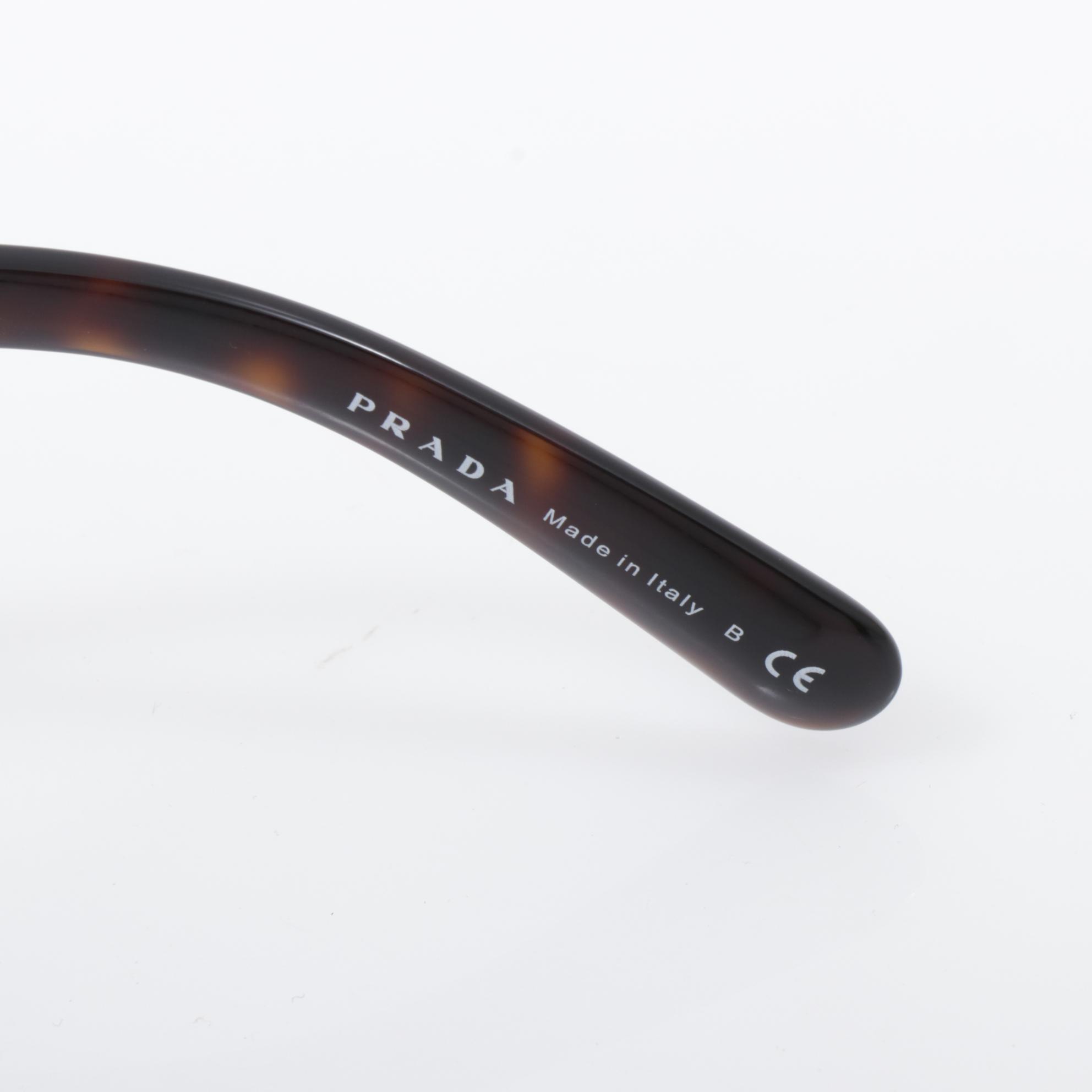 Prada Minimal Baroque 27N Sunglasses in Dark Tortoise with Case