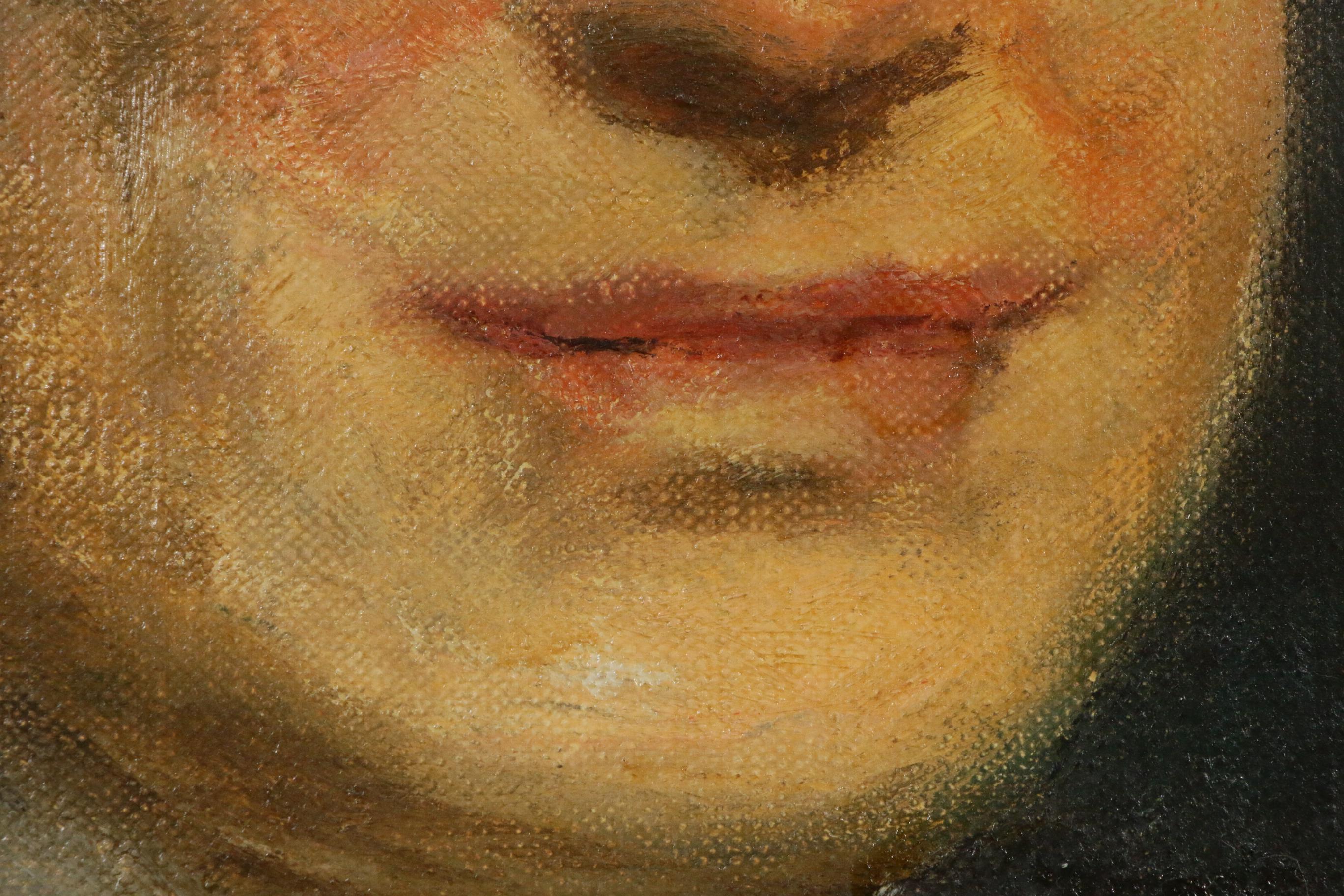 Howard Chandler Christy Male Portrait Oil Painting, 1946