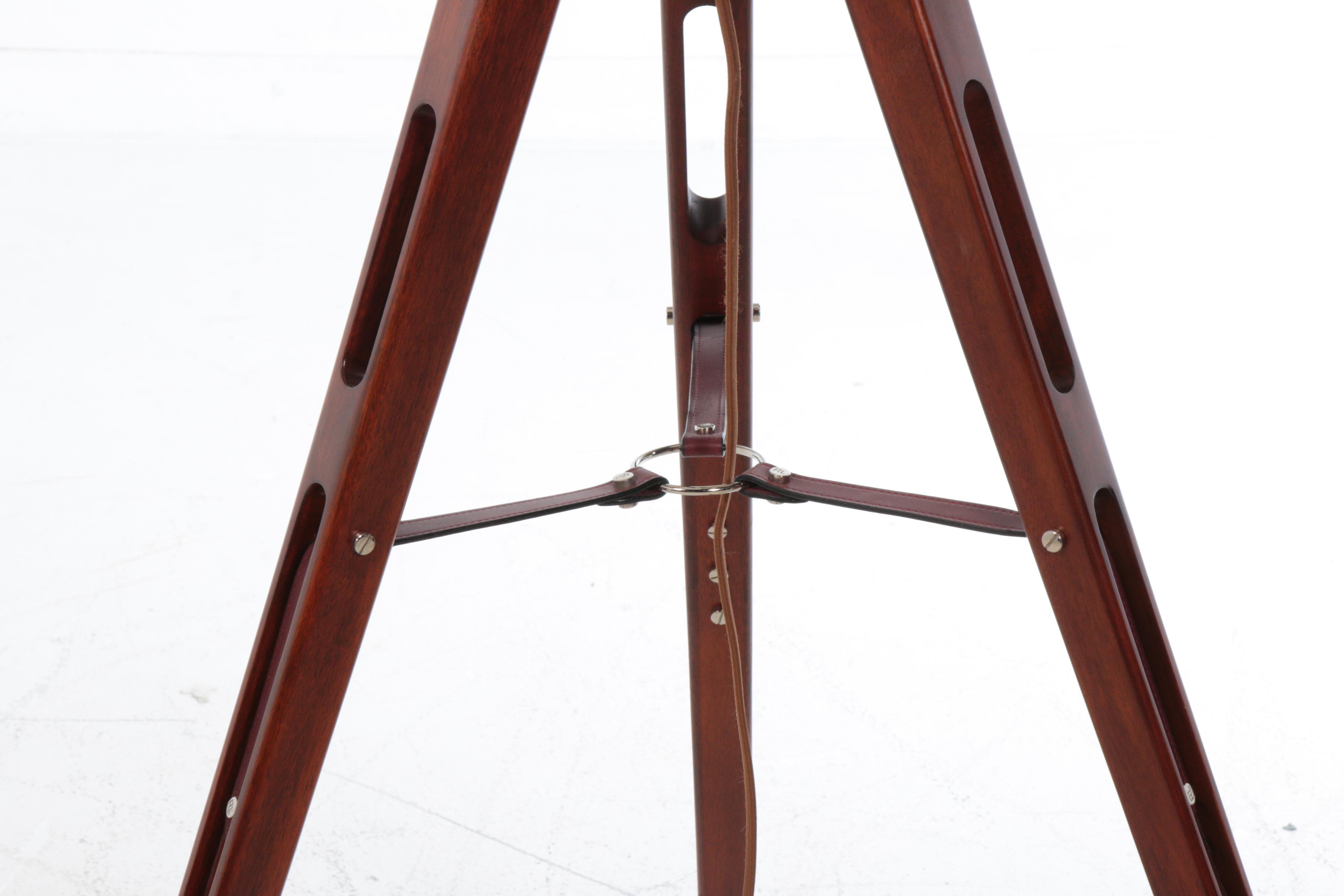 Holden Mahogany Surveyor's Floor Lamp Designed by Ralph Lauren