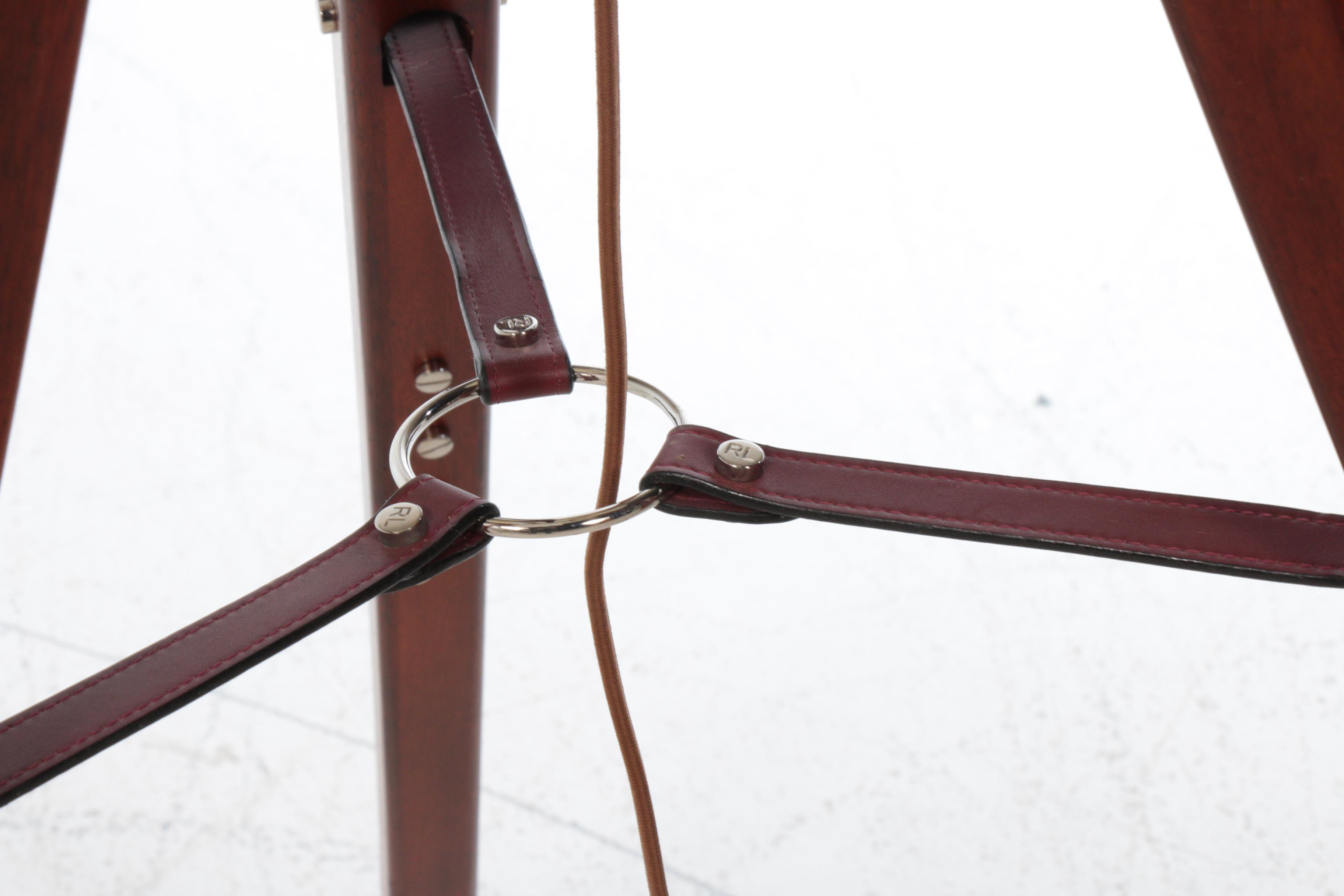 Holden Mahogany Surveyor's Floor Lamp Designed by Ralph Lauren