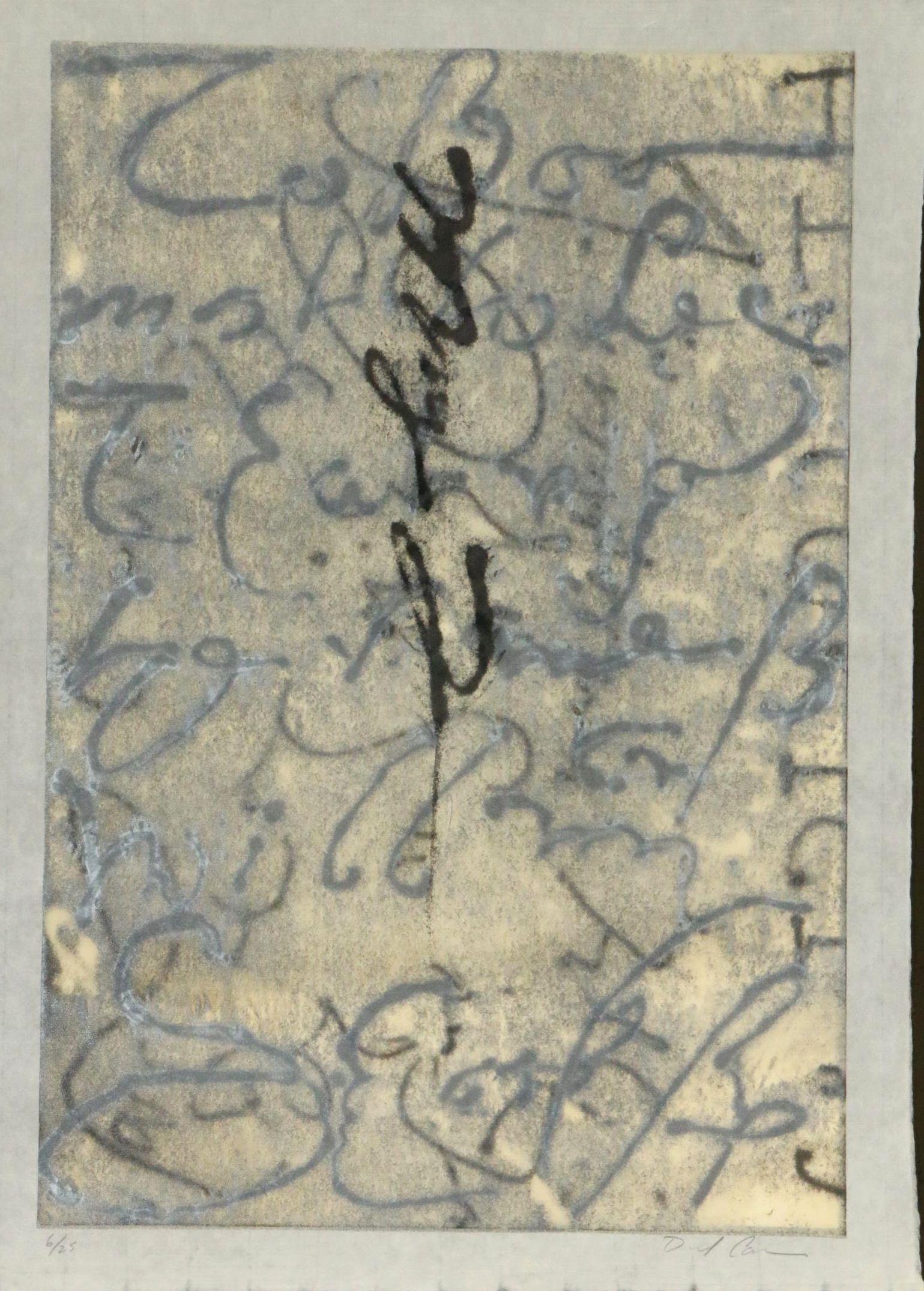 David Carrino Relief Print "May I," circa 1996