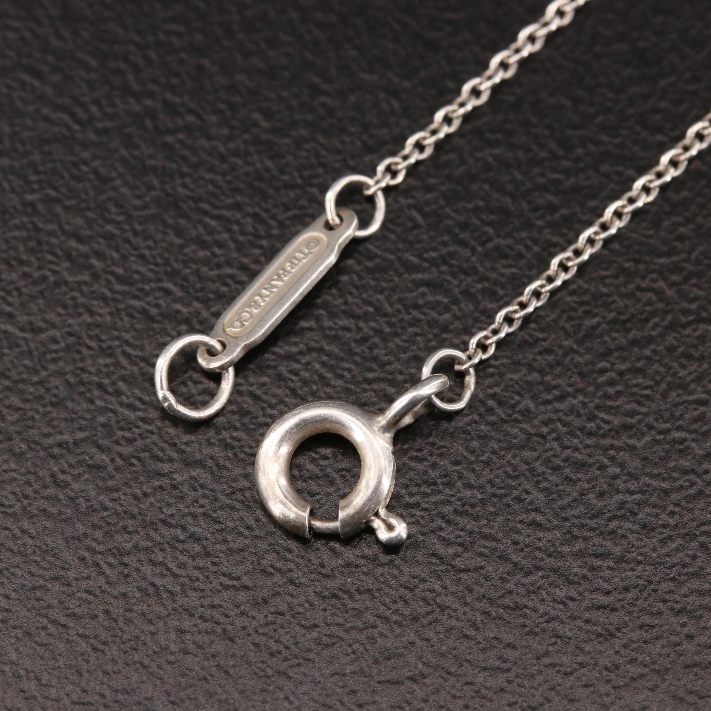 Tiffany & Co. Sterling Silver Butterfly Pendant Necklace