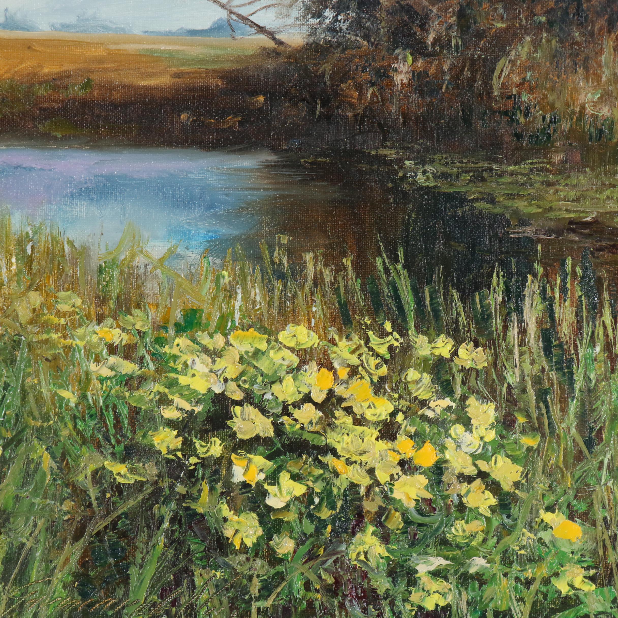 Garncarek Aleksander Oil Painting "Kwiaty nad wodą"