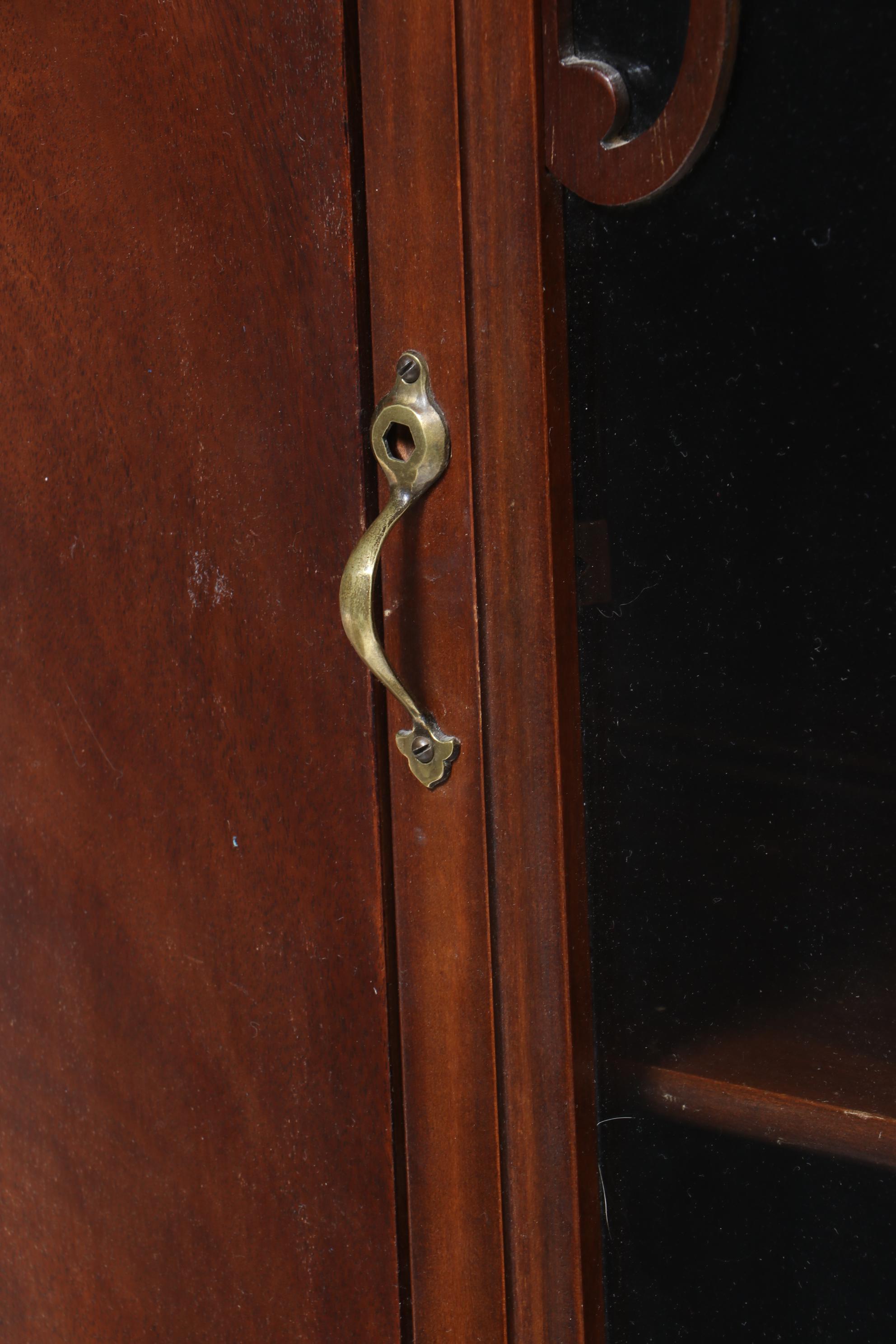 Limbert Federal Style Mahogany-Veneered and Stained China Cabinet, circa 1930