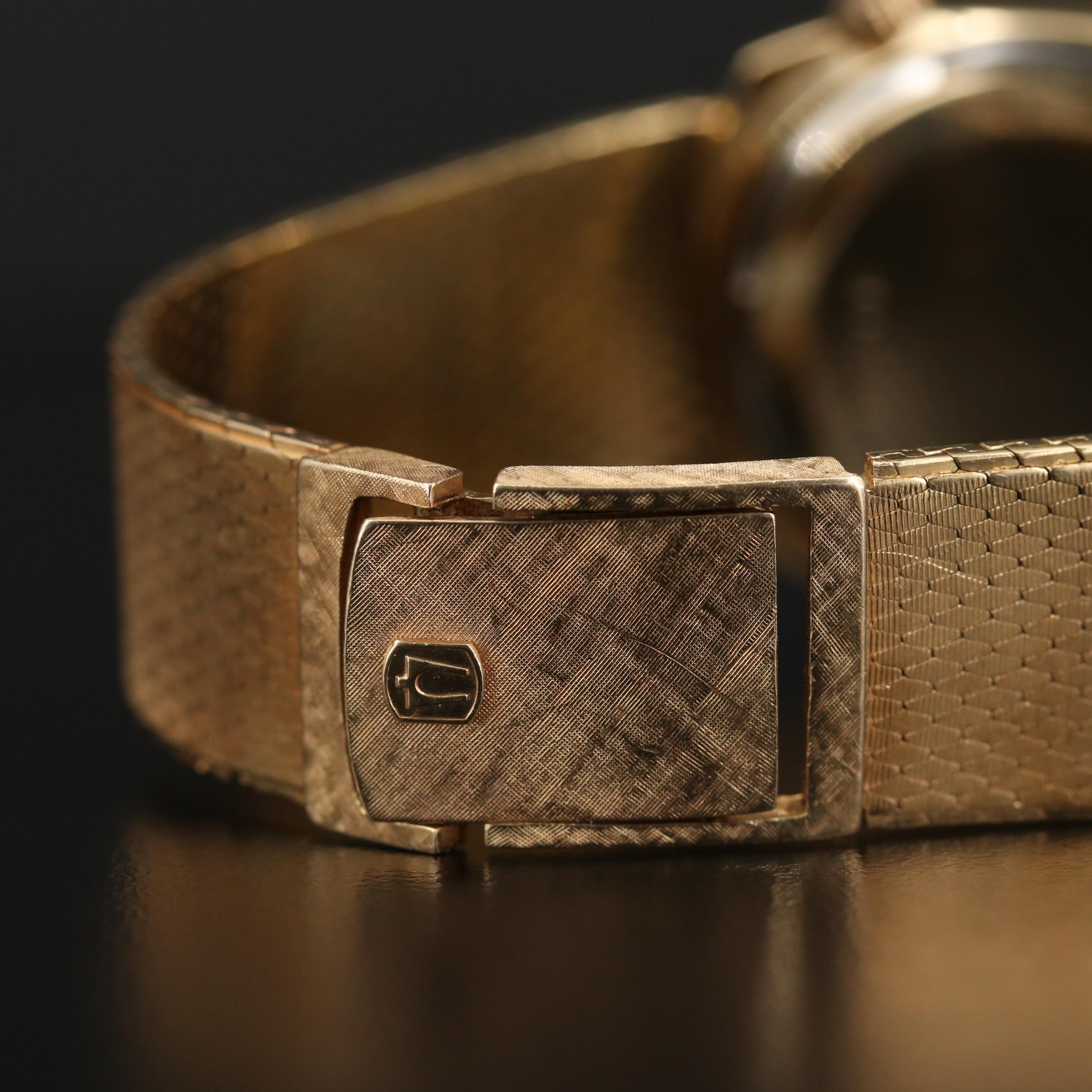 Vintage Bulova Accutron 14K Gold Watch With Date, 1971