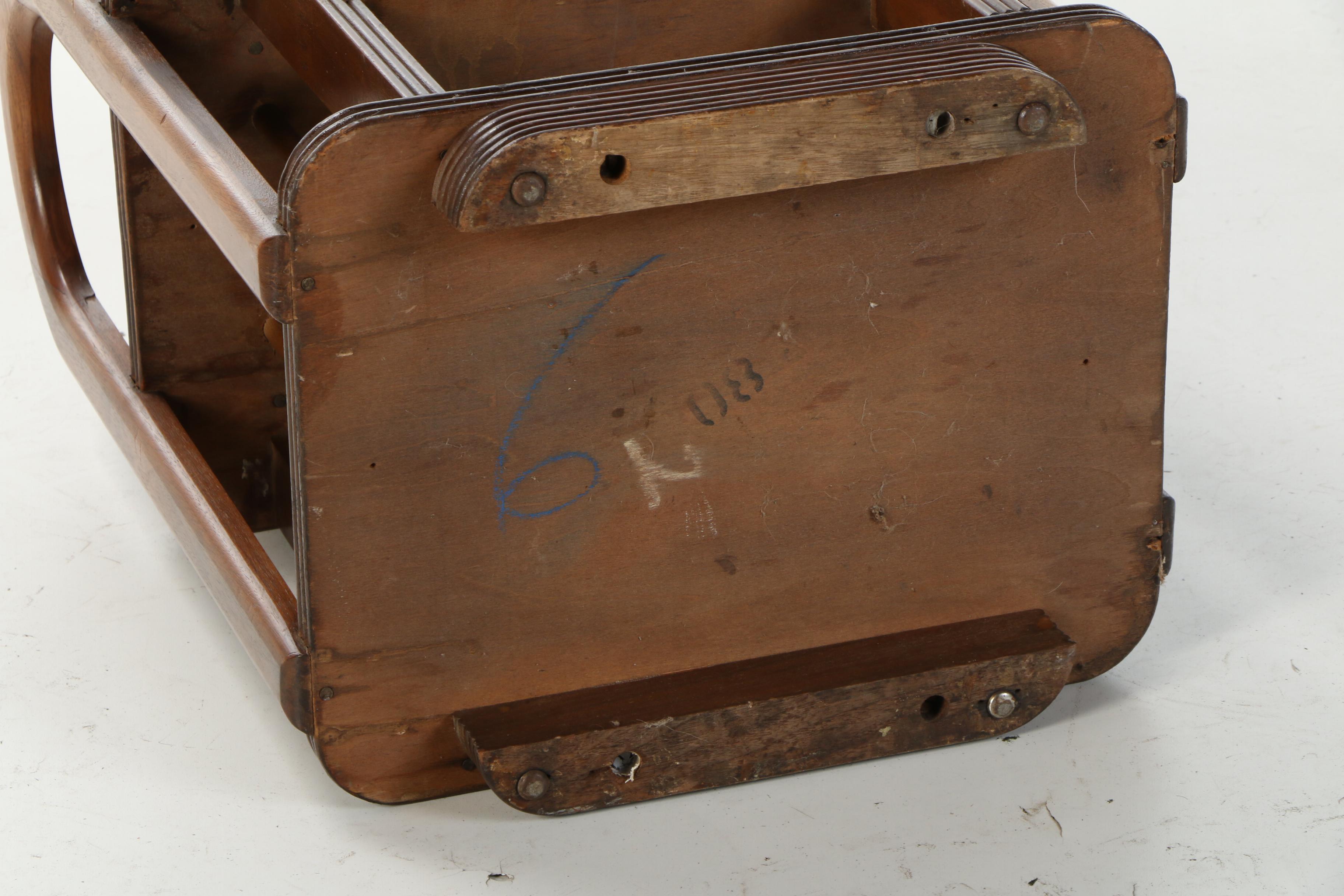 Art Deco Walnut and Figured Walnut Smoking Cabinet