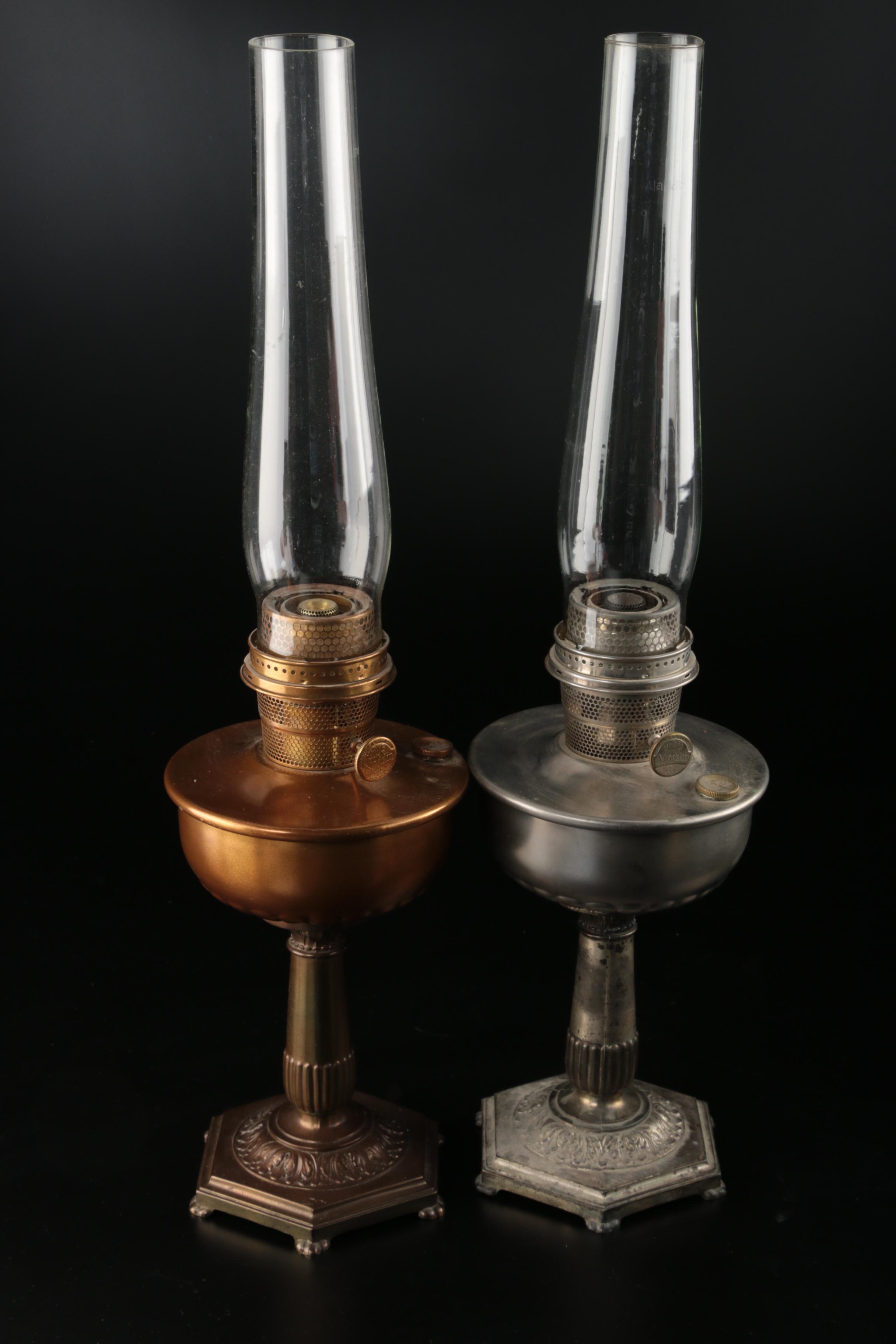 Aladdin Nu-Type Model B Chicago Burner Kerosene Lamps, Circa 1940s ...