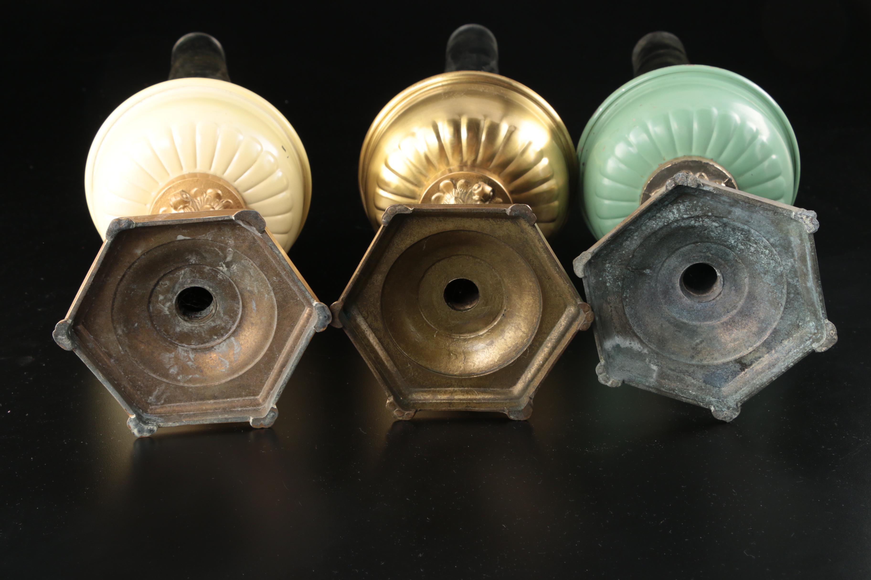 Aladdin Model B Chicago Burner Kerosene Lamps,  Circa 1940s