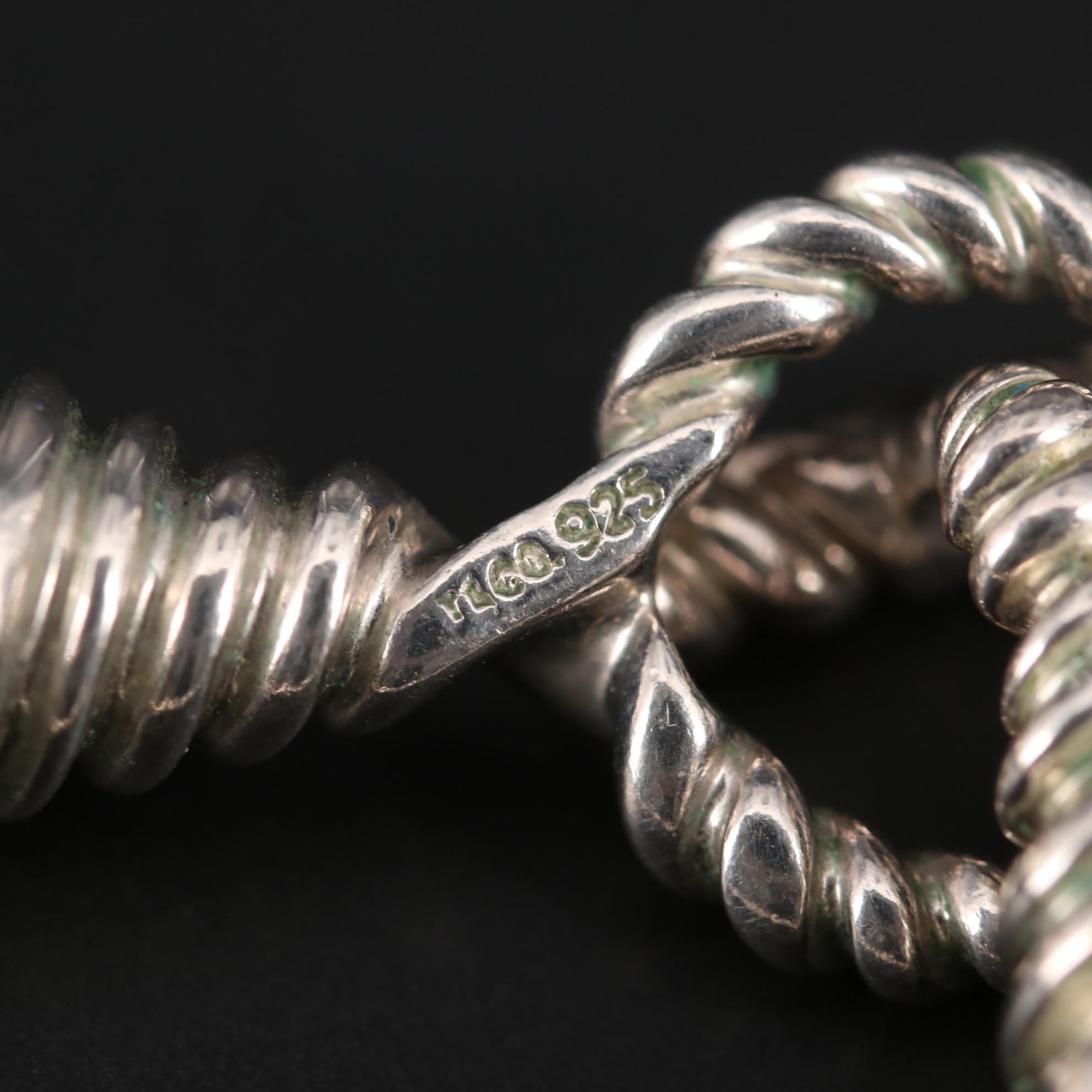 Tiffany & Co. Sterling Silver Three Strand Bead Torsade Necklace