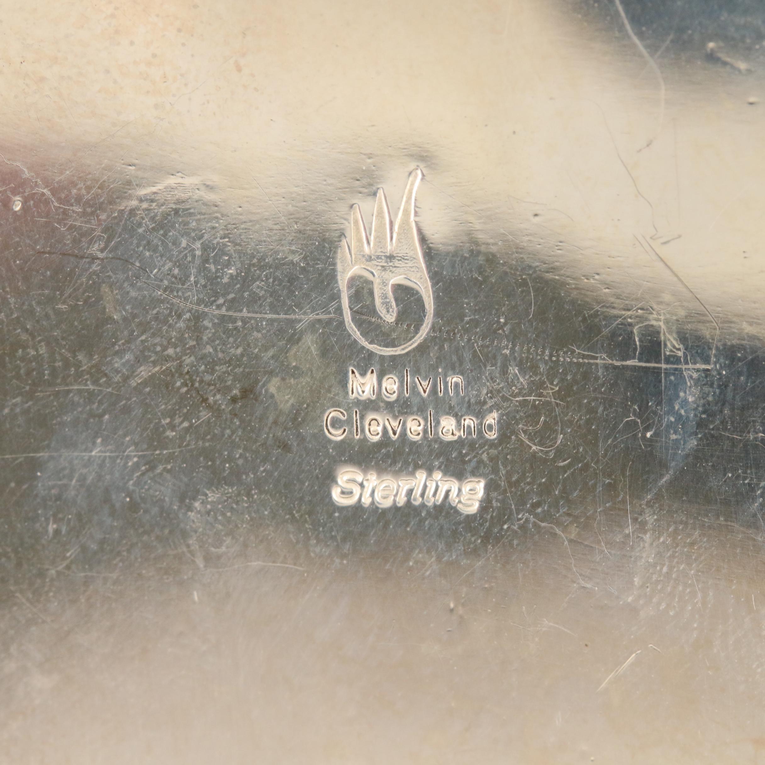 Melvin Cleveland Navajo Diné Sterling Pendant with Black Onyx, Coral and More