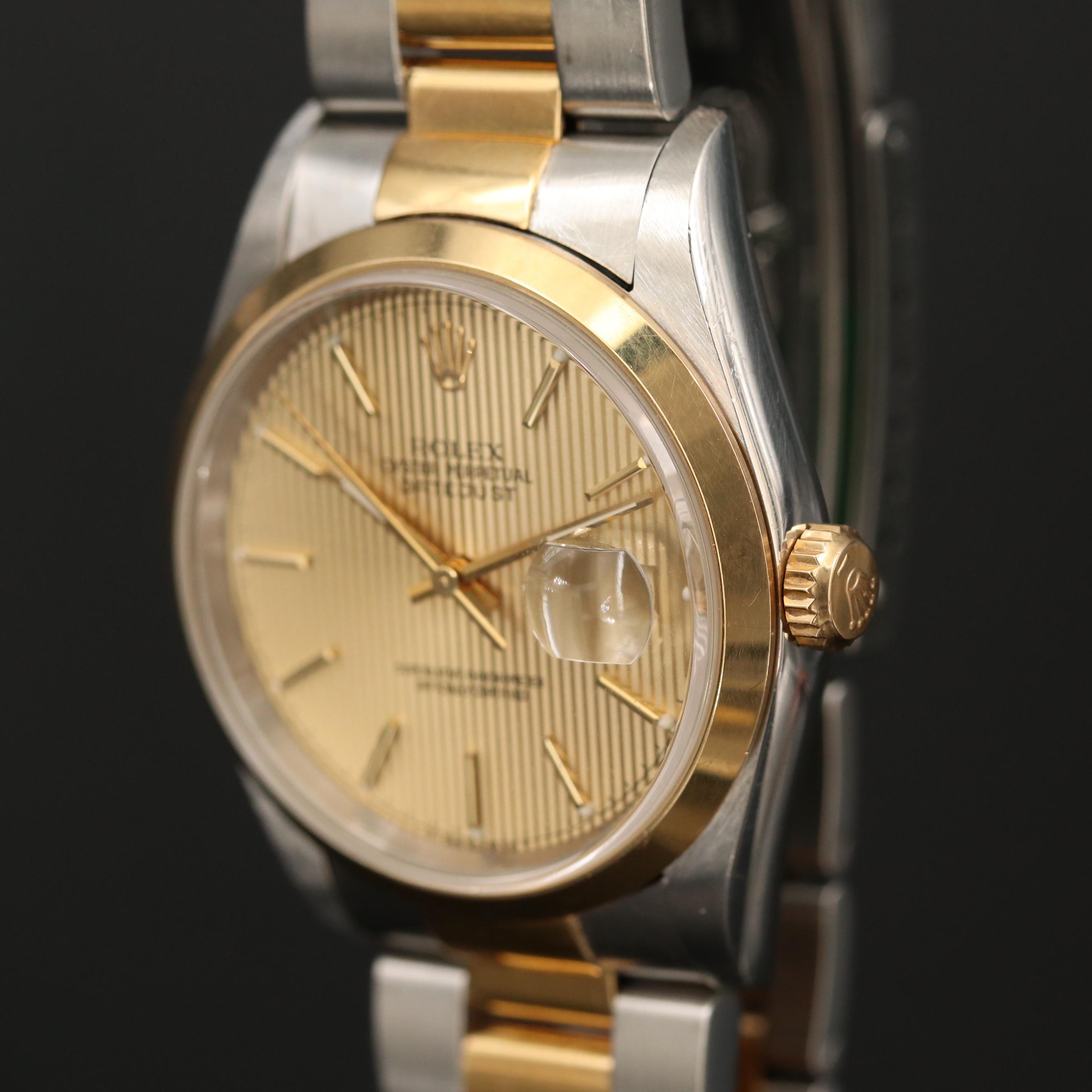 Rolex Datejust 18K Gold and Stainless Steel Watch, 1996