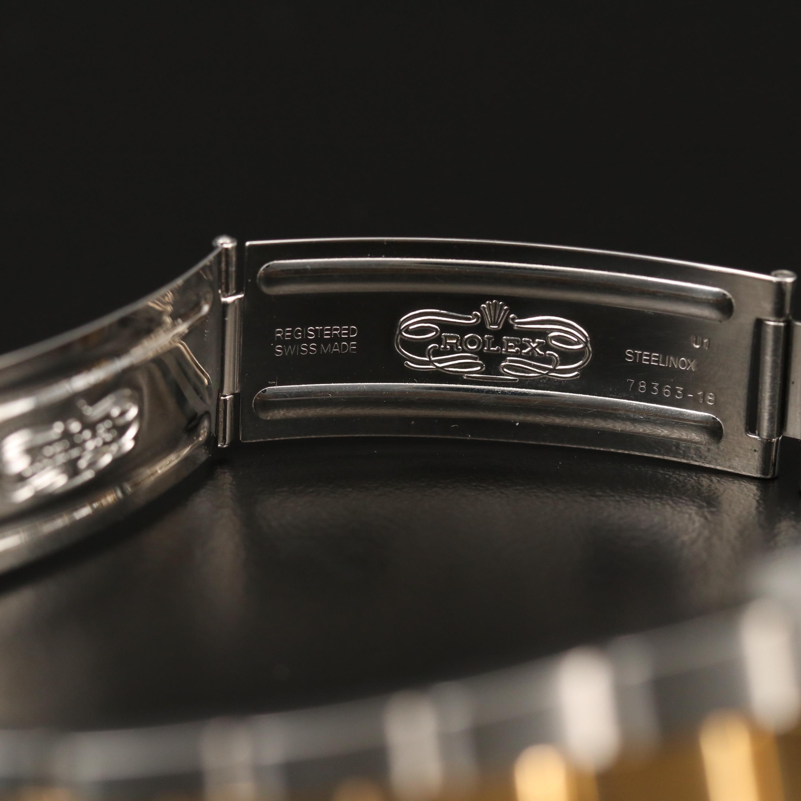 Rolex Datejust 18K Gold and Stainless Steel Watch, 1996