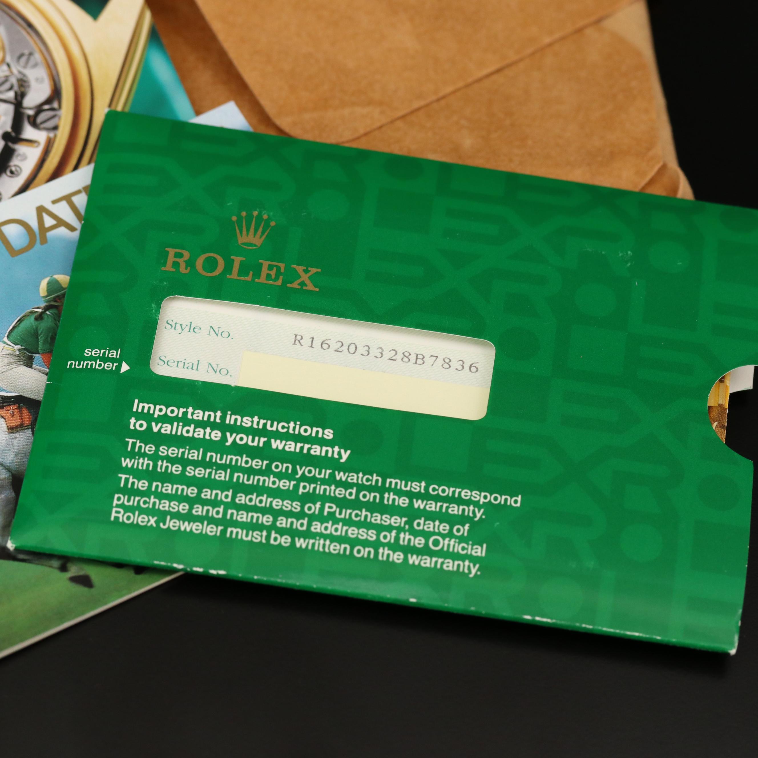 Rolex Datejust 18K Gold and Stainless Steel Watch, 1996