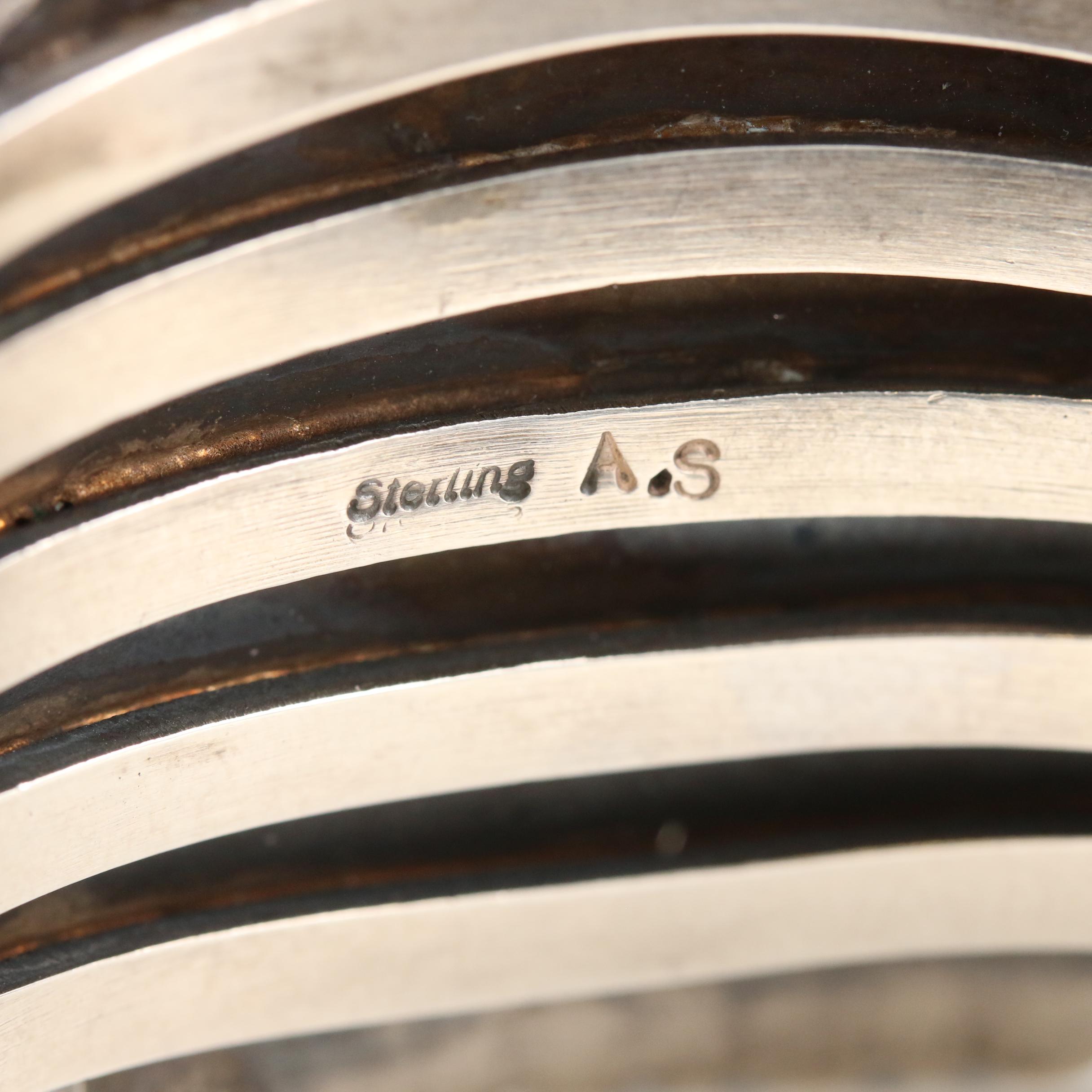 Anthony Skeets Navajo Diné Sterling Turquoise Cuff Bracelet