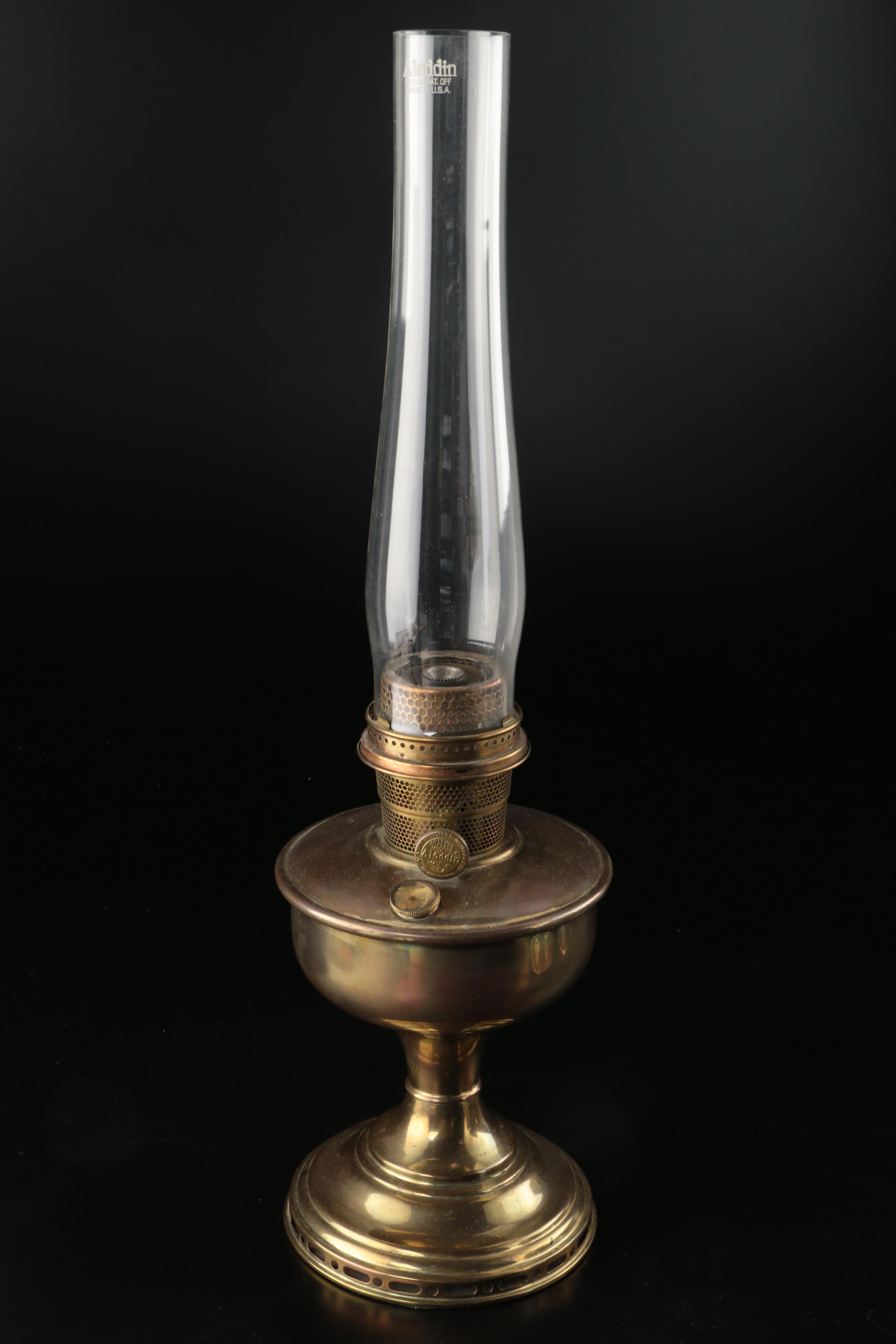 Aladdin Model B, Model C and Model 23 Metal Hurricane Lamps