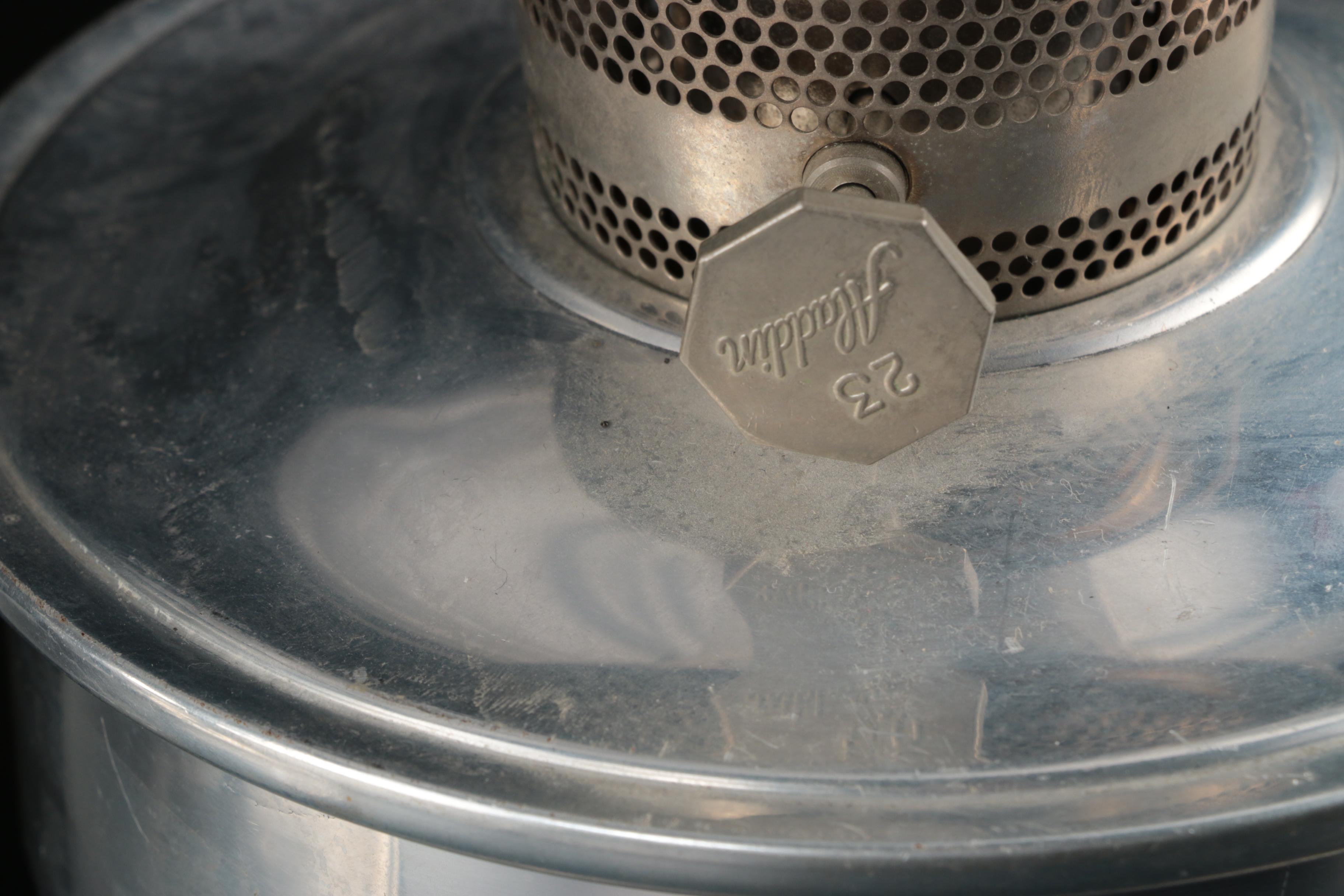 Aladdin Model B, Model C and Model 23 Metal Hurricane Lamps