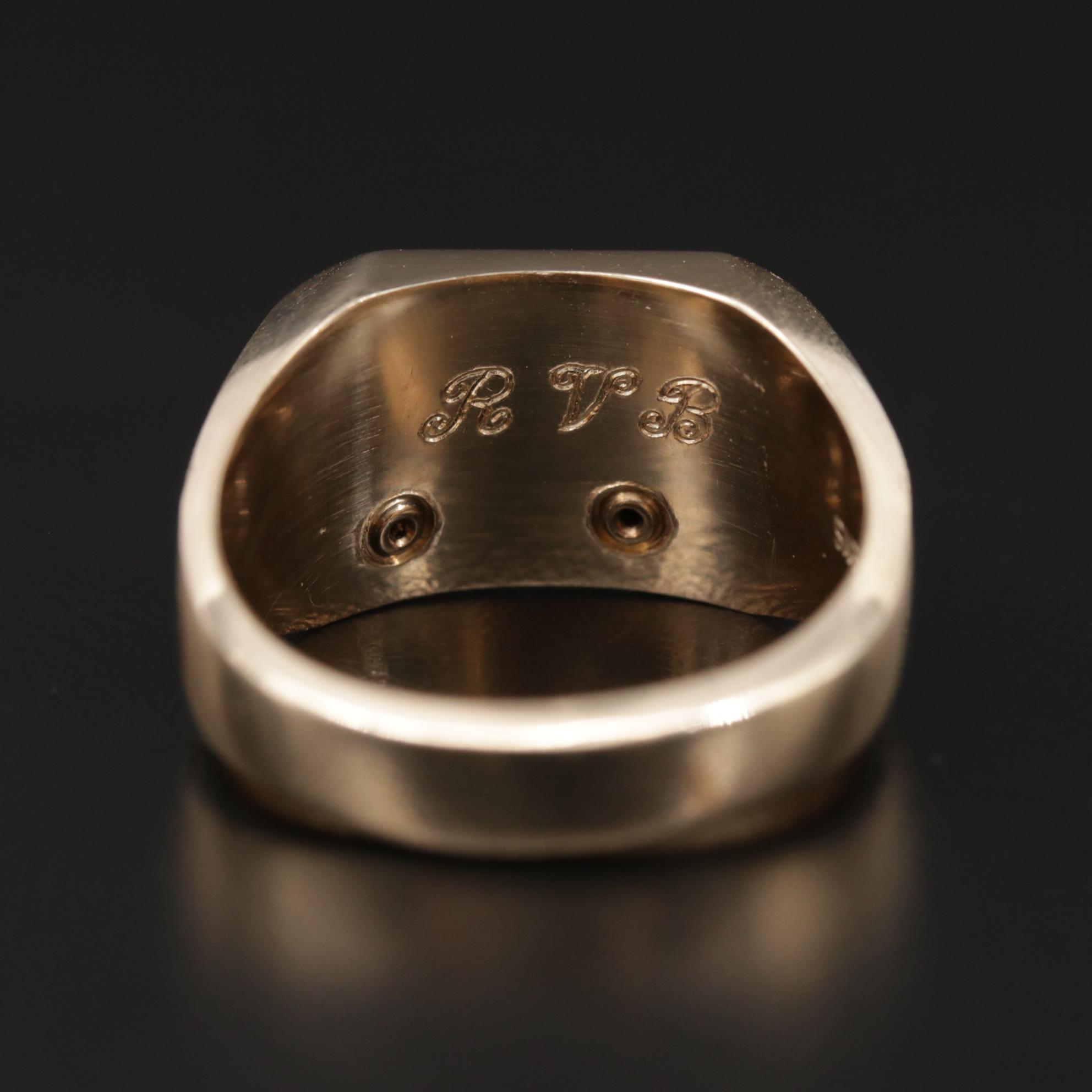 Jostens 10K Yellow Gold Diamond Ring Service Award for McDonald's