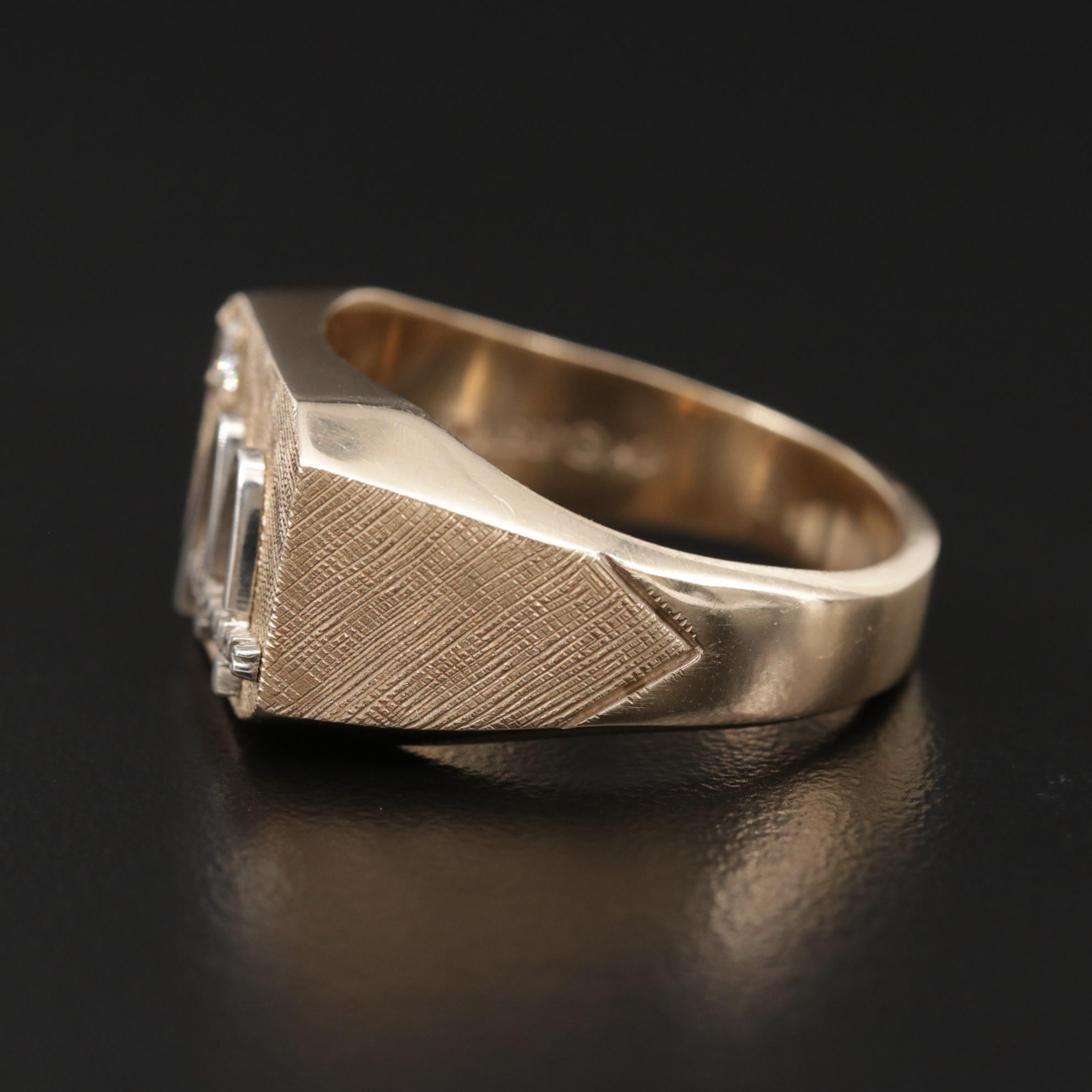 Jostens 10K Yellow Gold Diamond Ring Service Award for McDonald's