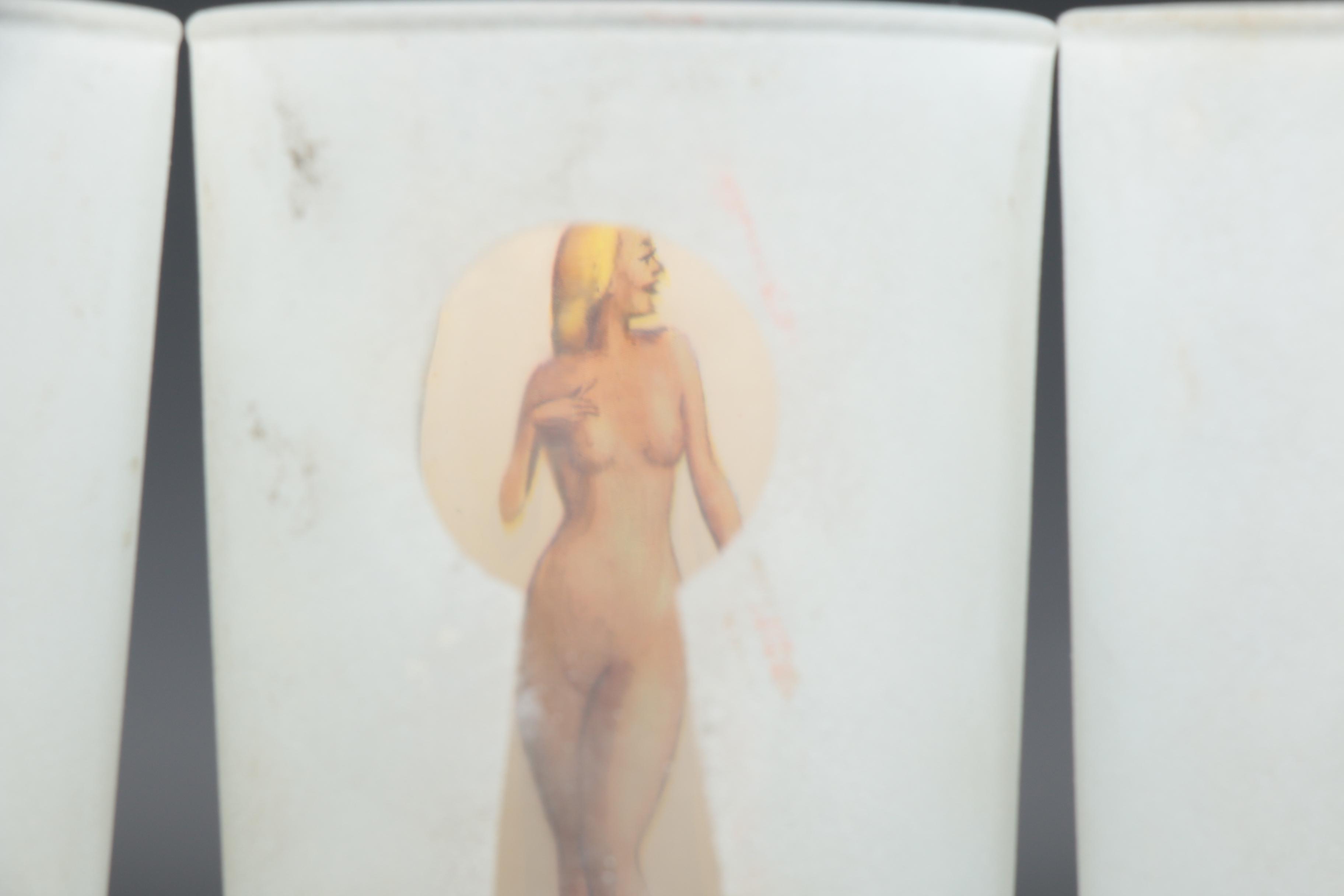 Fishlove "Keyhole" Peek-a-boo Glass Tumblers, 1960s