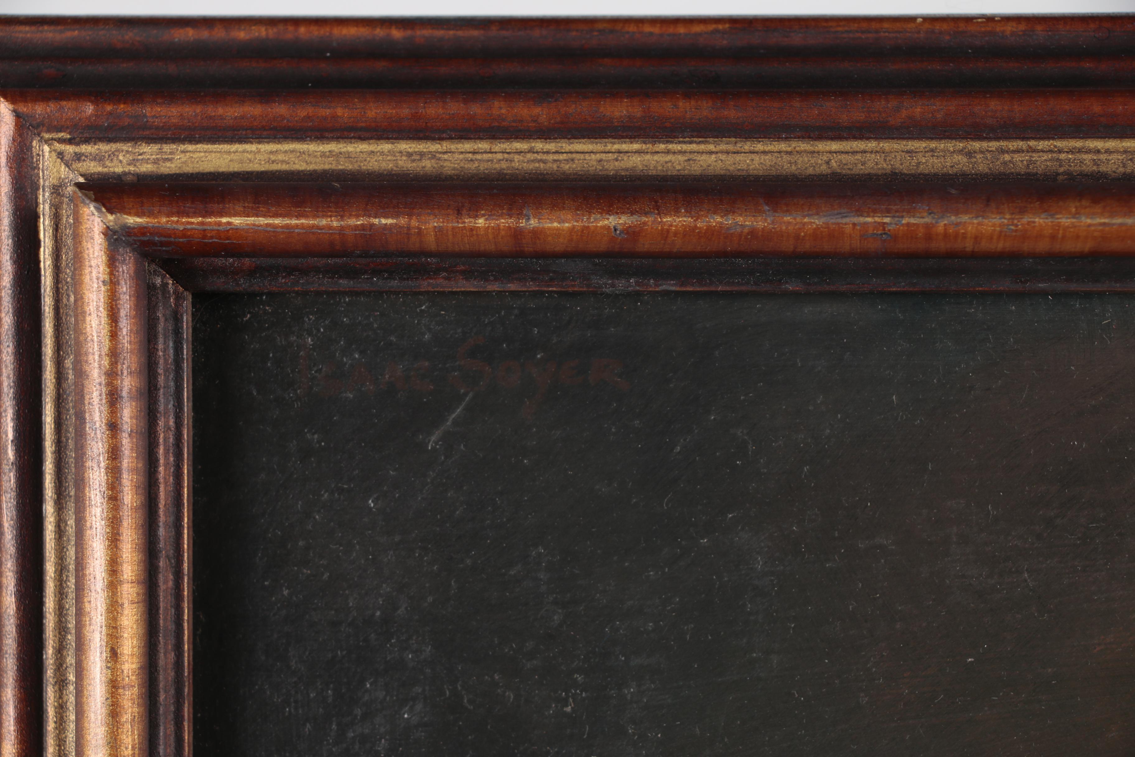 Isaac Soyer Figural Oil Painting, Late 20th Century