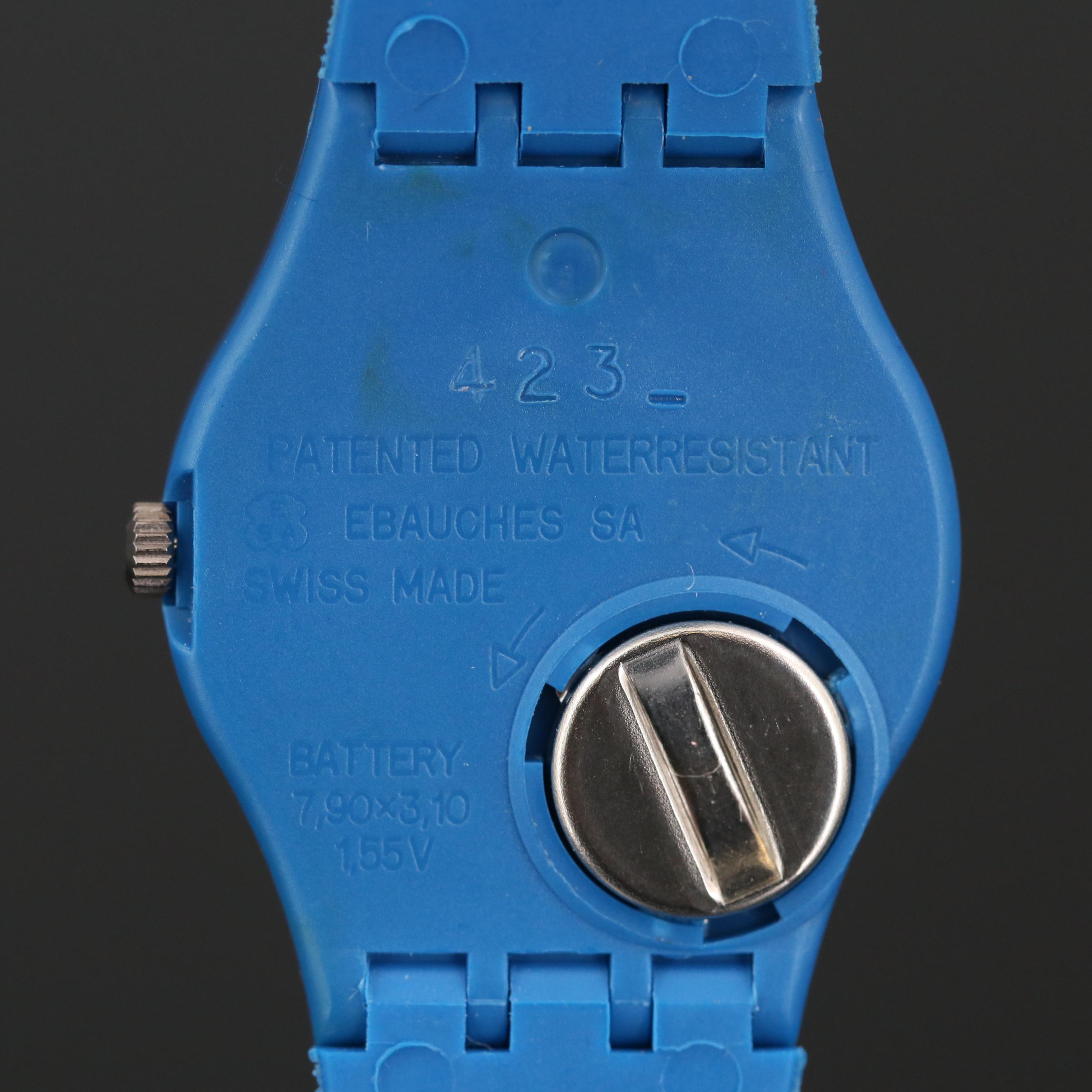 Vintage Swatch 12 Flags Quartz Watch, 1984