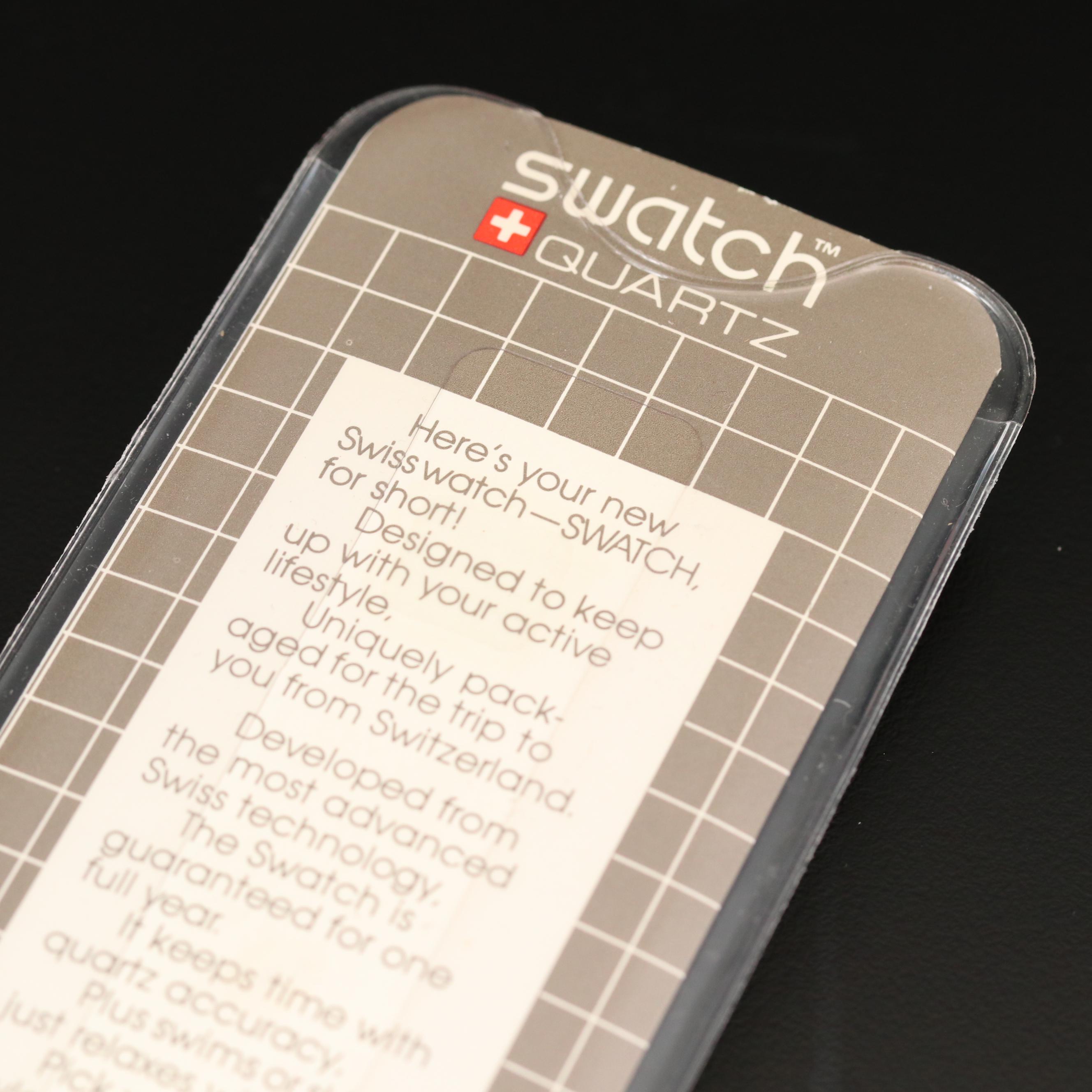 Vintage Swatch 12 Flags Quartz Watch, 1984