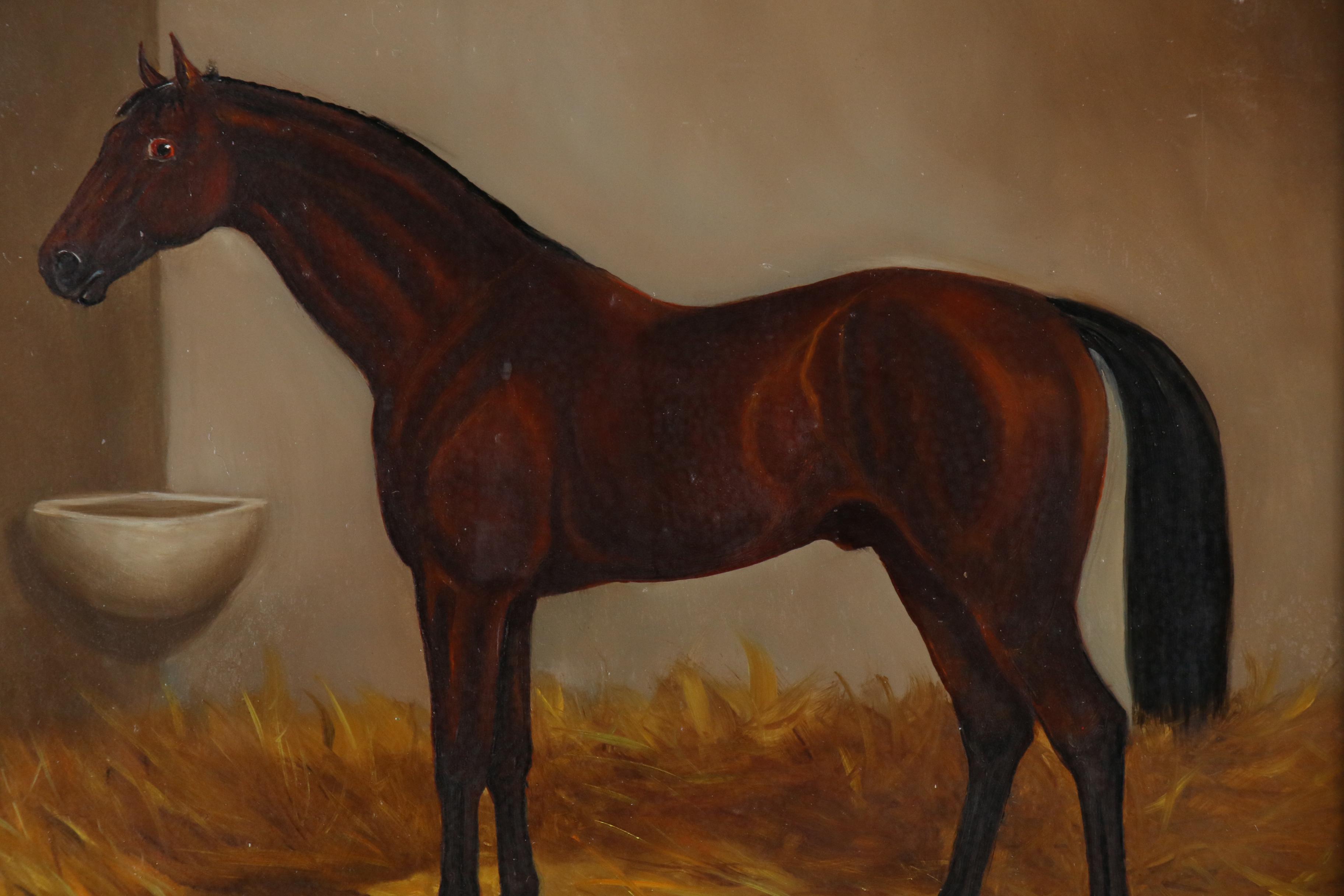 Vilmos Paksi Equine Portrait Oil Painting