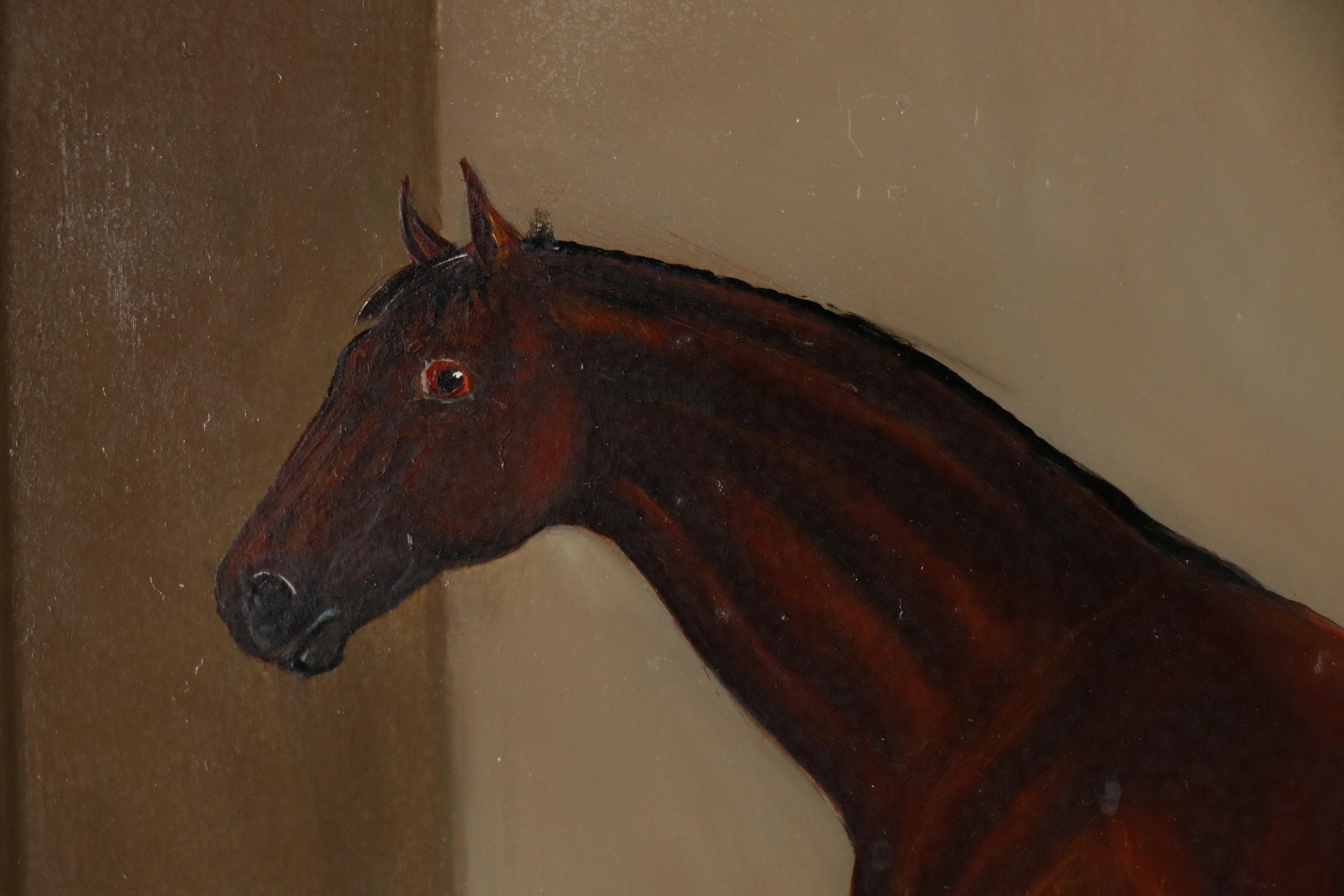 Vilmos Paksi Equine Portrait Oil Painting