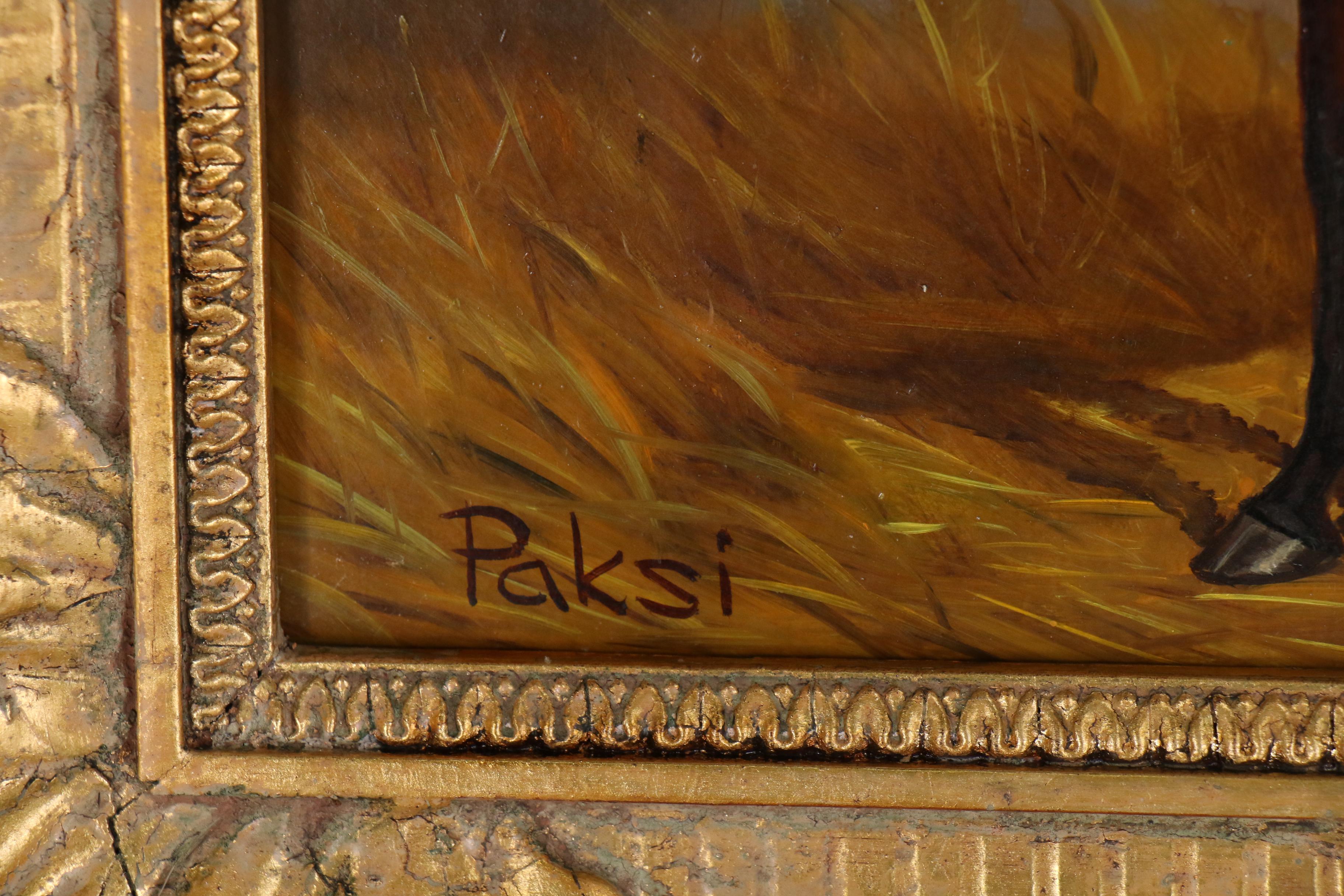 Vilmos Paksi Equine Portrait Oil Painting