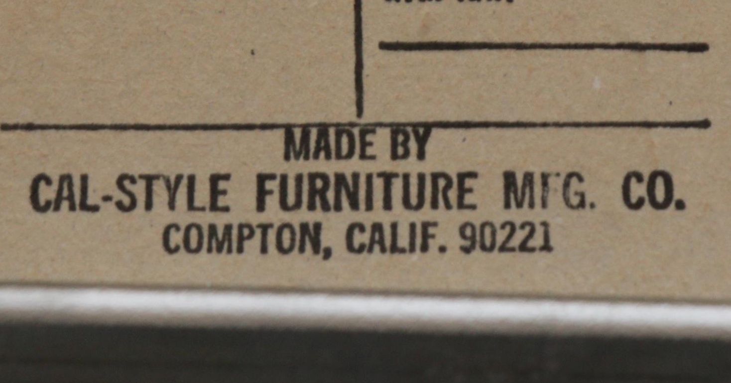 Cal-Style Furniture Mfg. Co. Modernist Chrome and Vinyl Bar Stools, 1990s