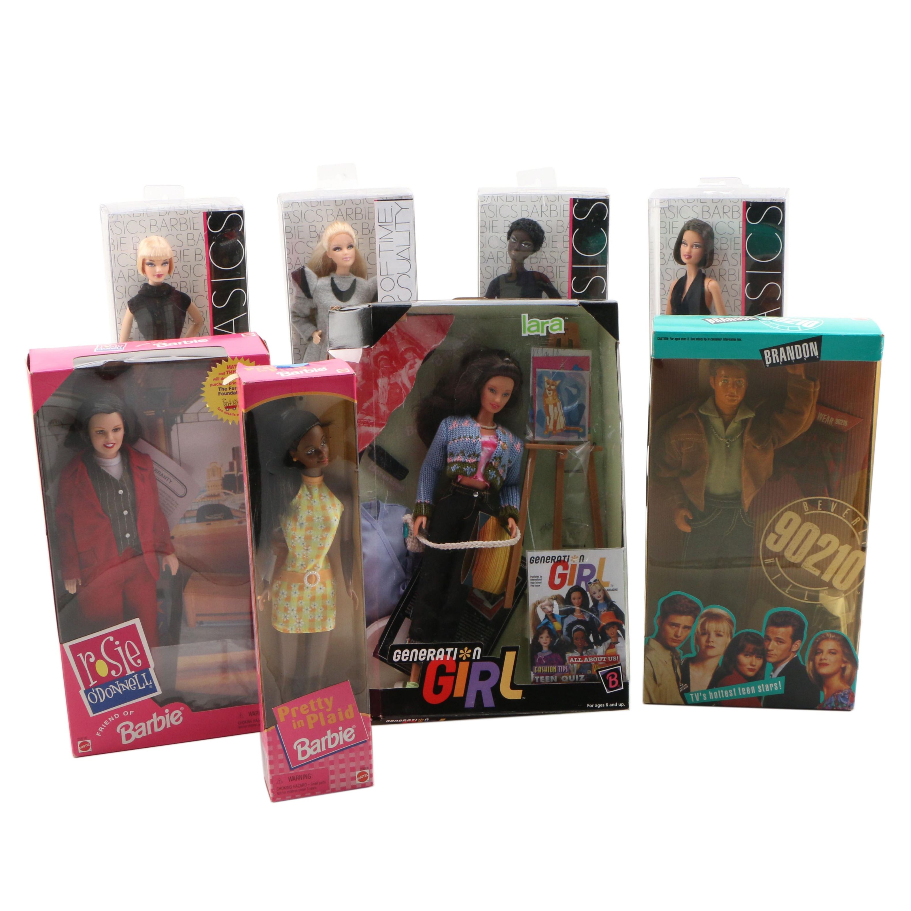 Beverly Hills 90210 "Brandon" Doll, "Pretty in Plaid" Barbie and Other Dolls